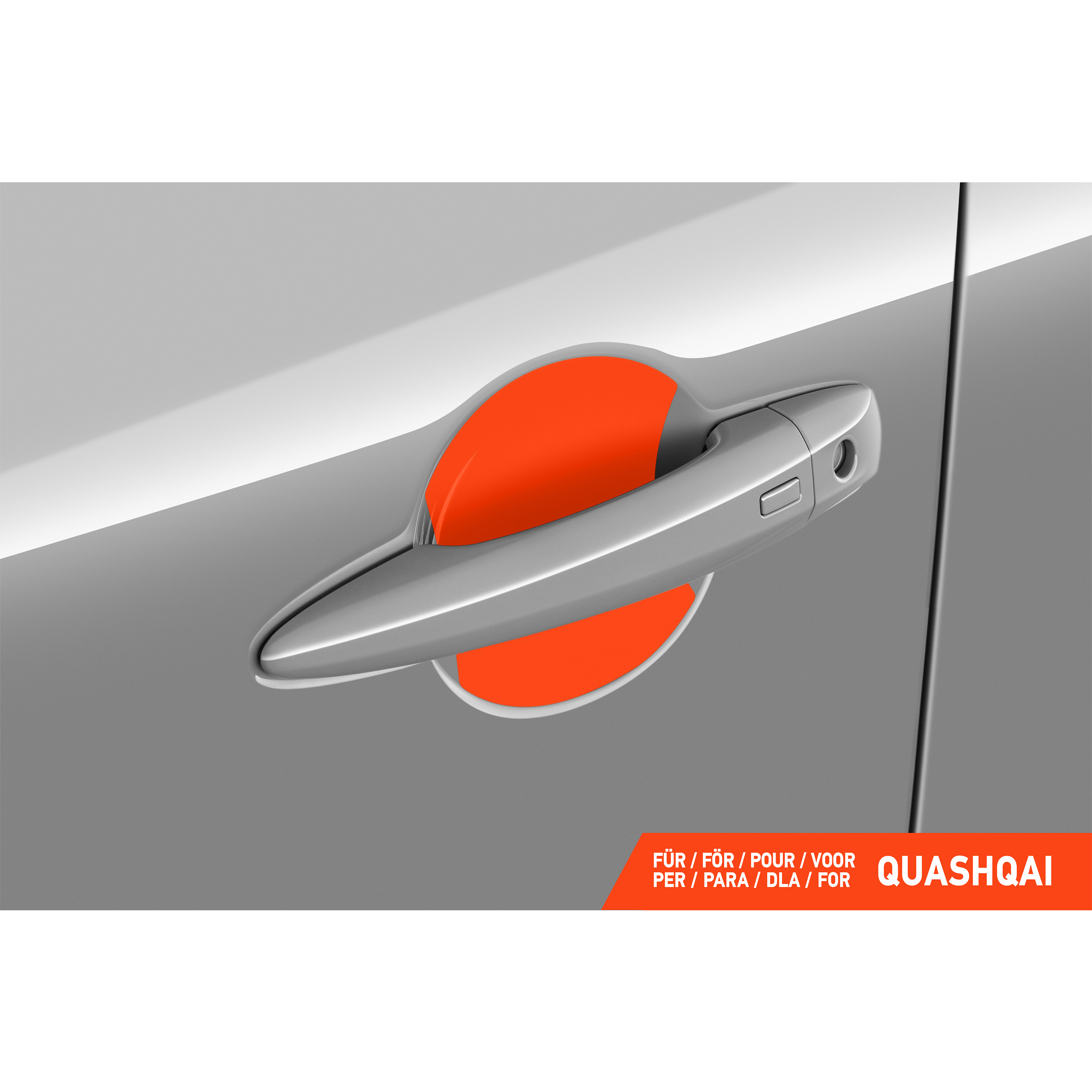 Auto Türgriffmulden Schutzfolie für Nissan Qashqai 3 (III) J12 I 2021 - 2026 im 4er Set