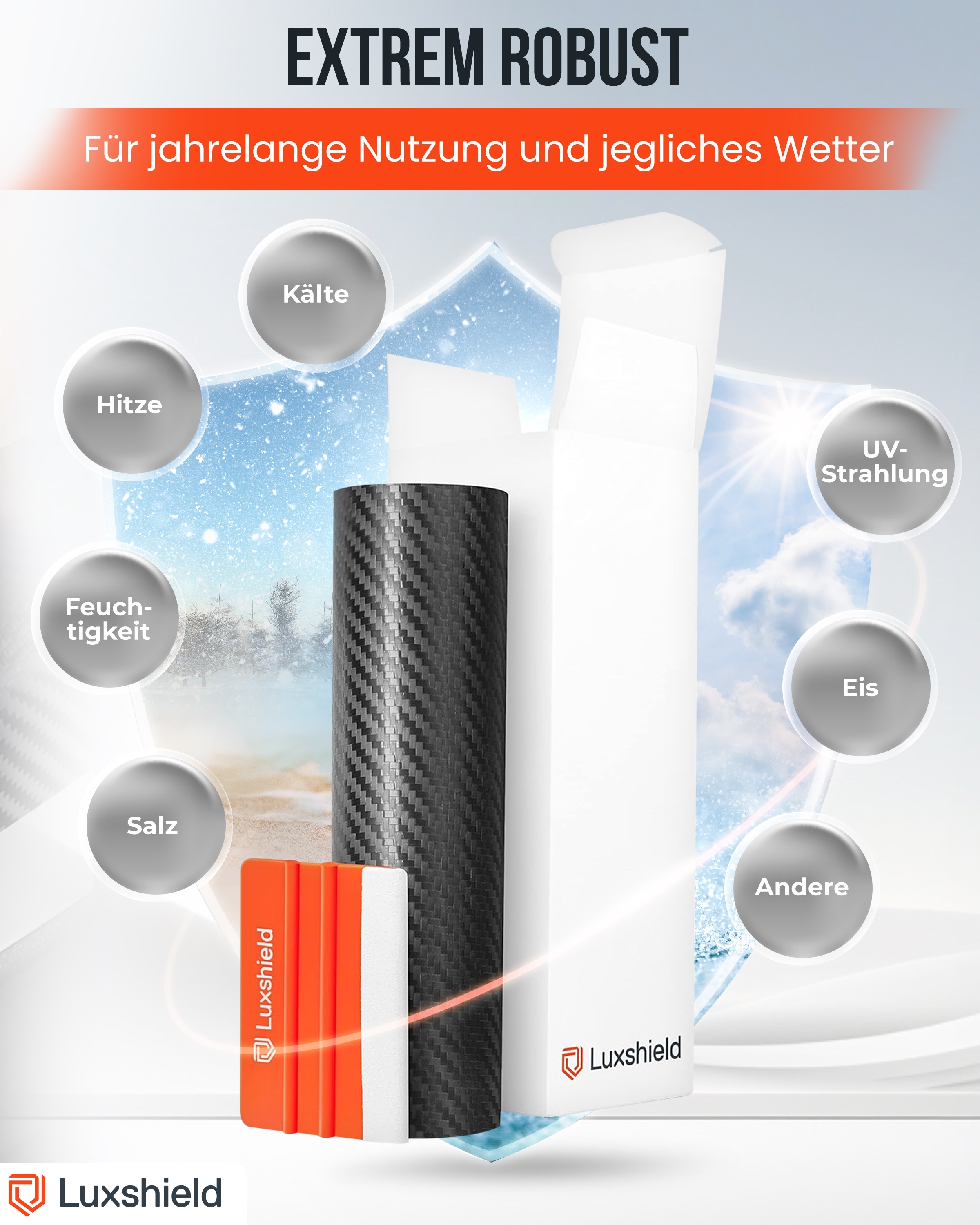 Lackschutzfolie Carbon Schwarz 20x300cm