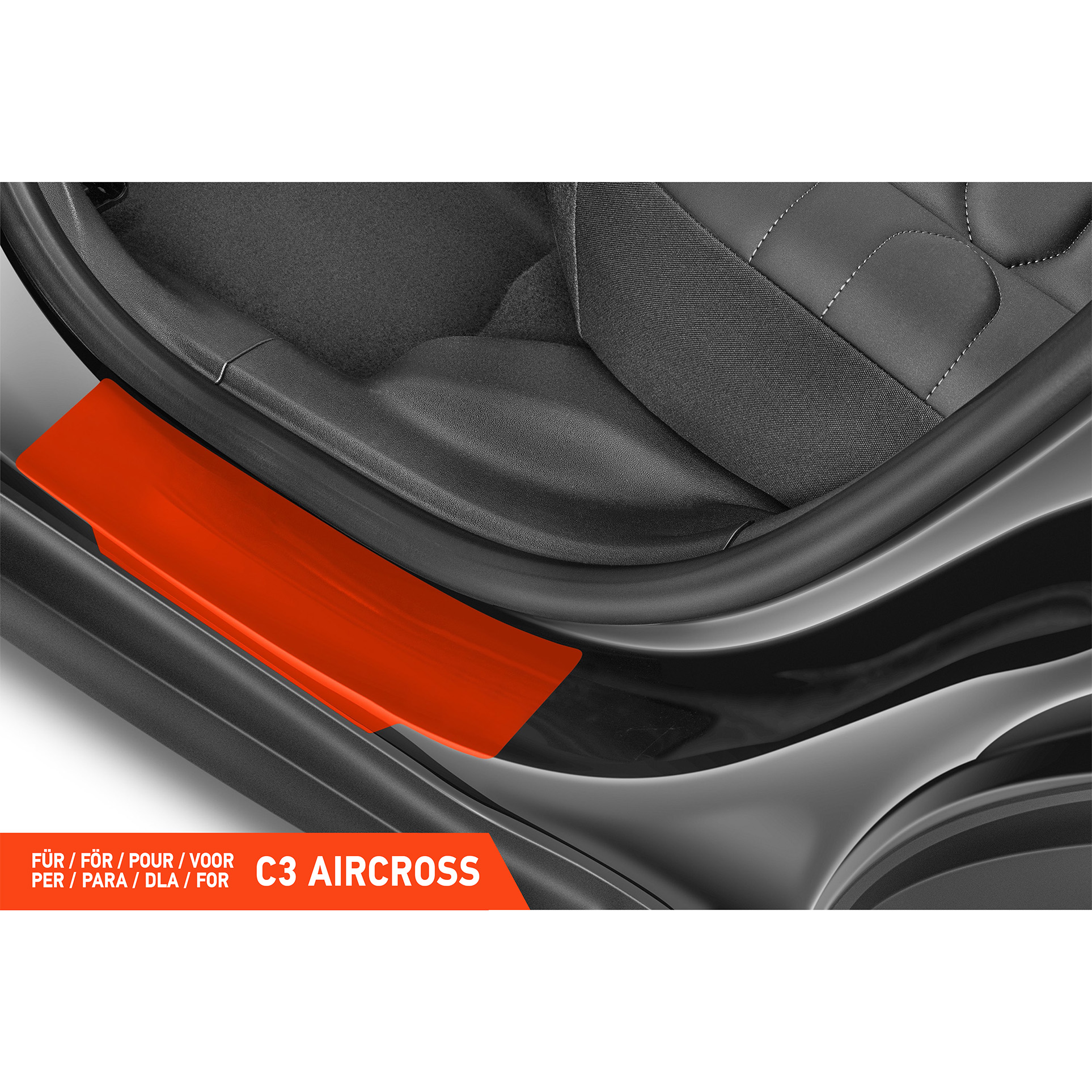 Einstiegsleisten Schutz für Citroën C3 Aircross 2 (II) I 2017 - 2026 im 4er Set