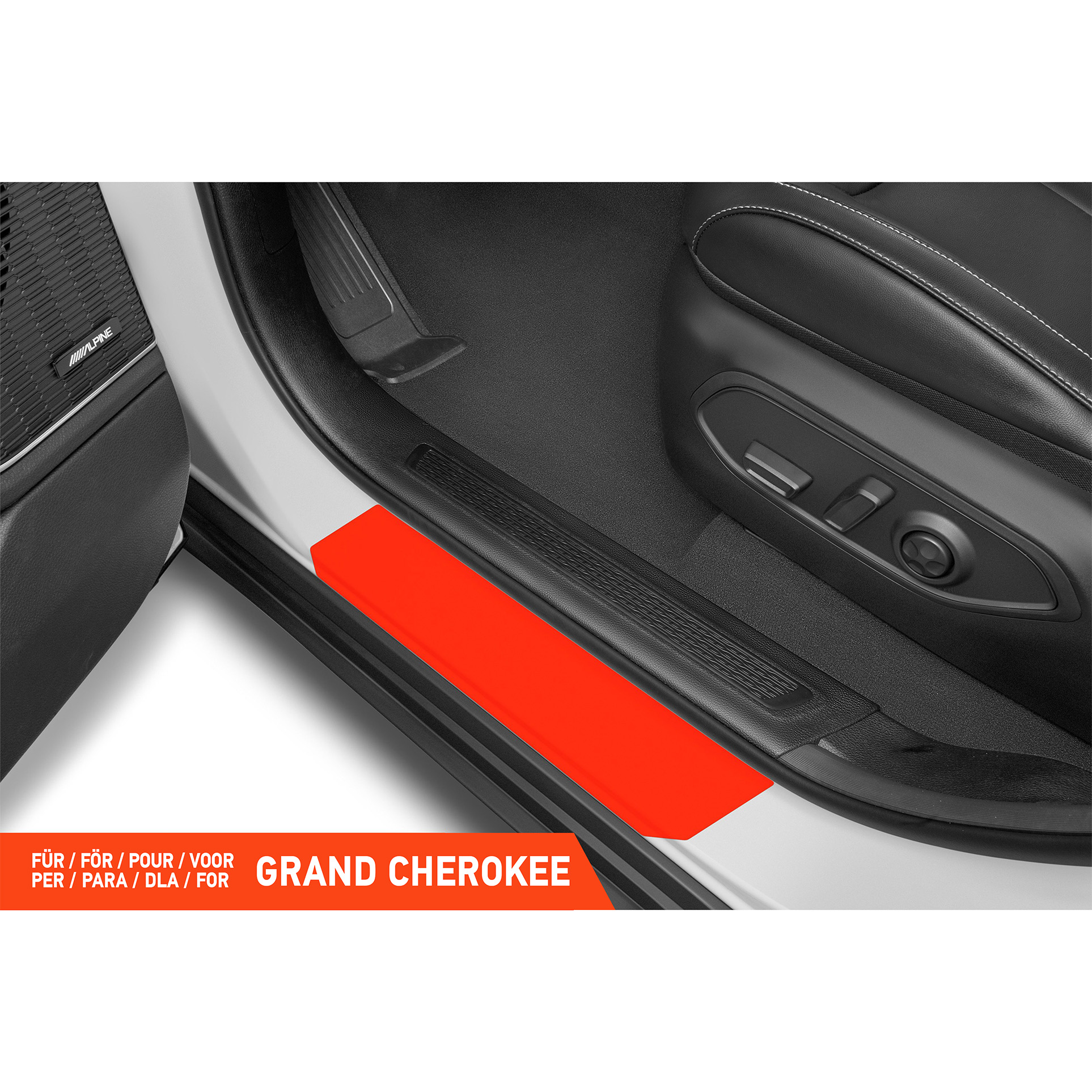 Einstiegsleisten Schutz für Jeep Grand Cherokee 5 (V) WL I 2021 - 2026 im 4er Set