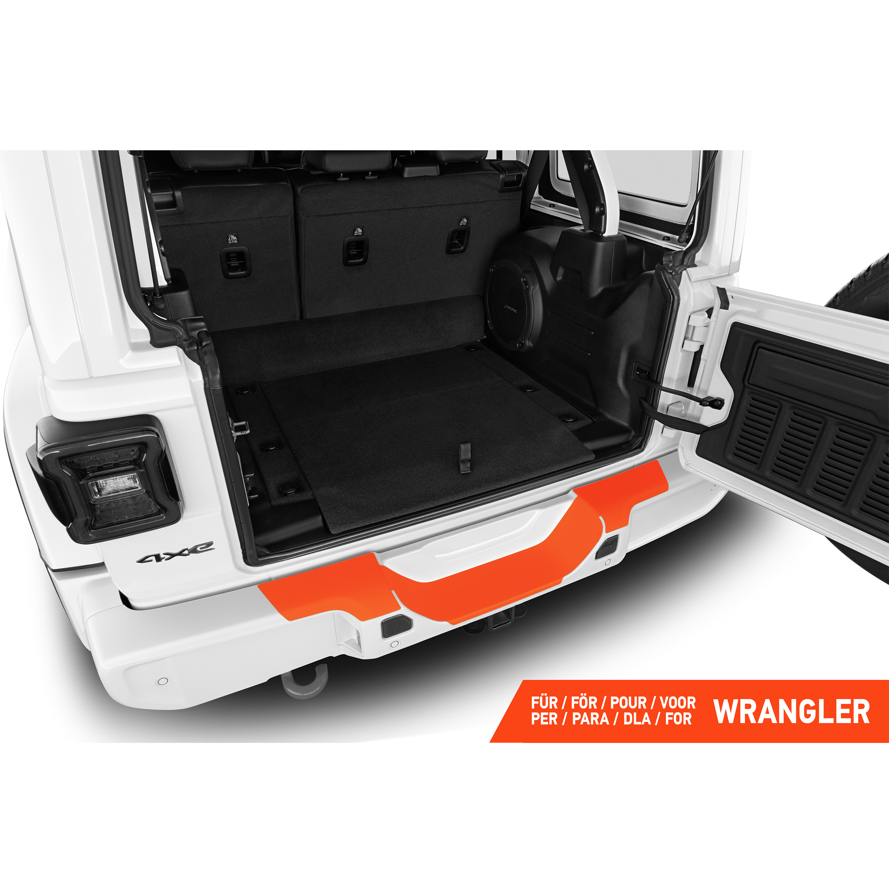 Ladekantenschutz für Jeep Wrangler Unlimited 4 (IV) JL I 2018 - 2026