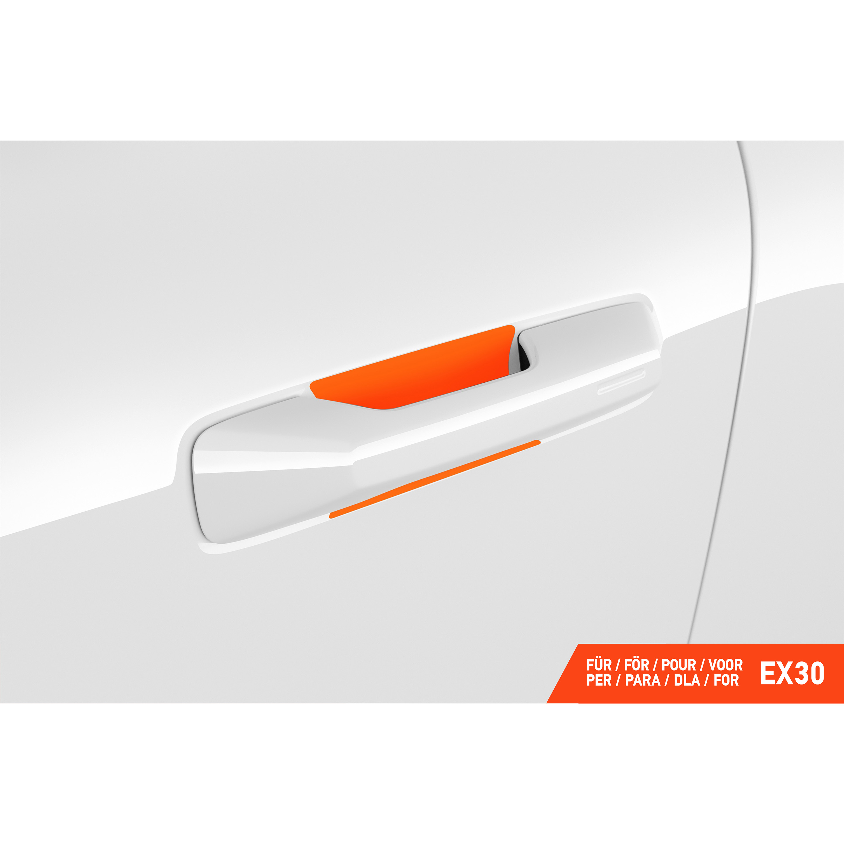 Auto Türgriffmulden Schutzfolie für Volvo EX30 416 I 2023 - 2026 im 4er Set