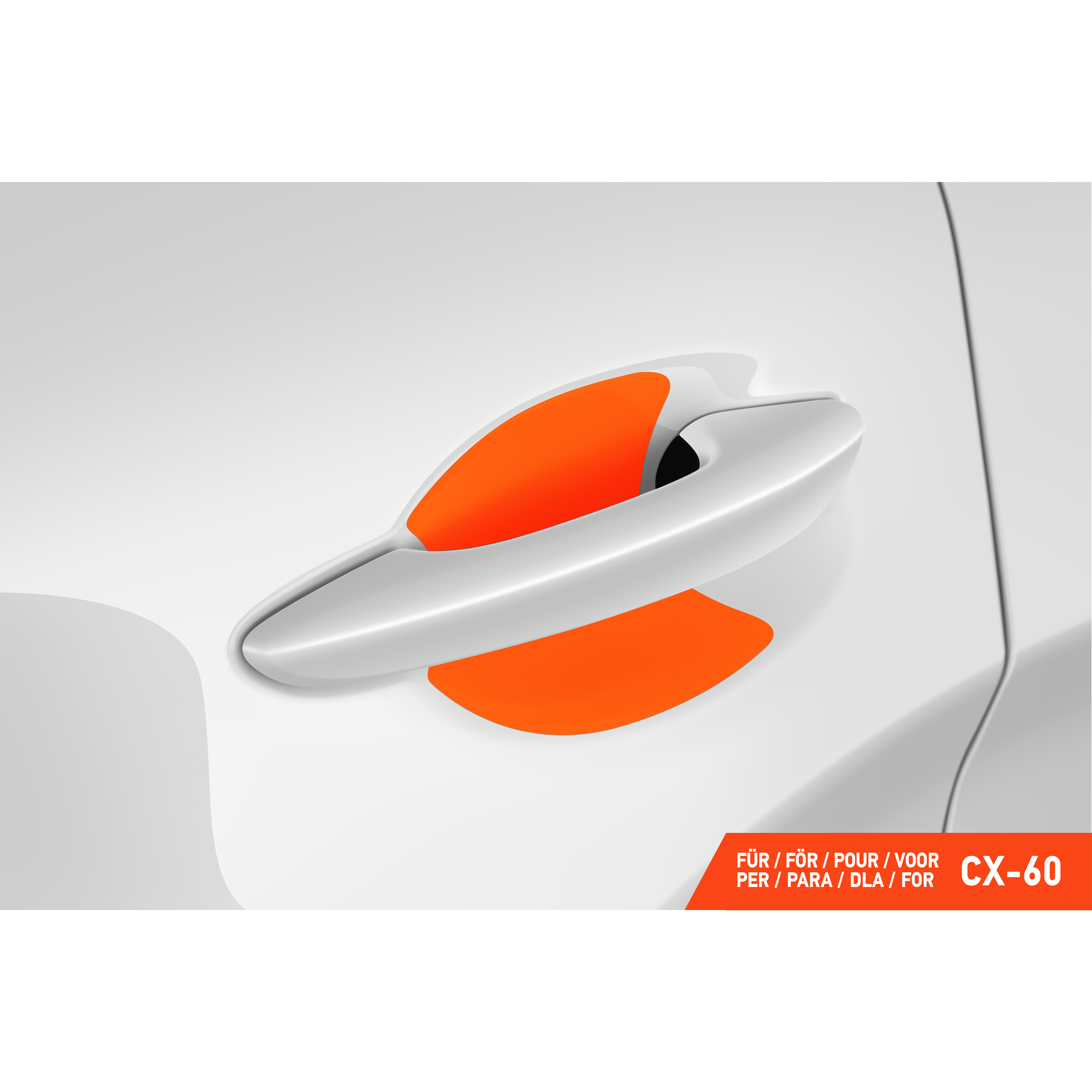 Auto Türgriffmulden Schutzfolie für Mazda CX-60 I 2022 - 2026 im 4er Set