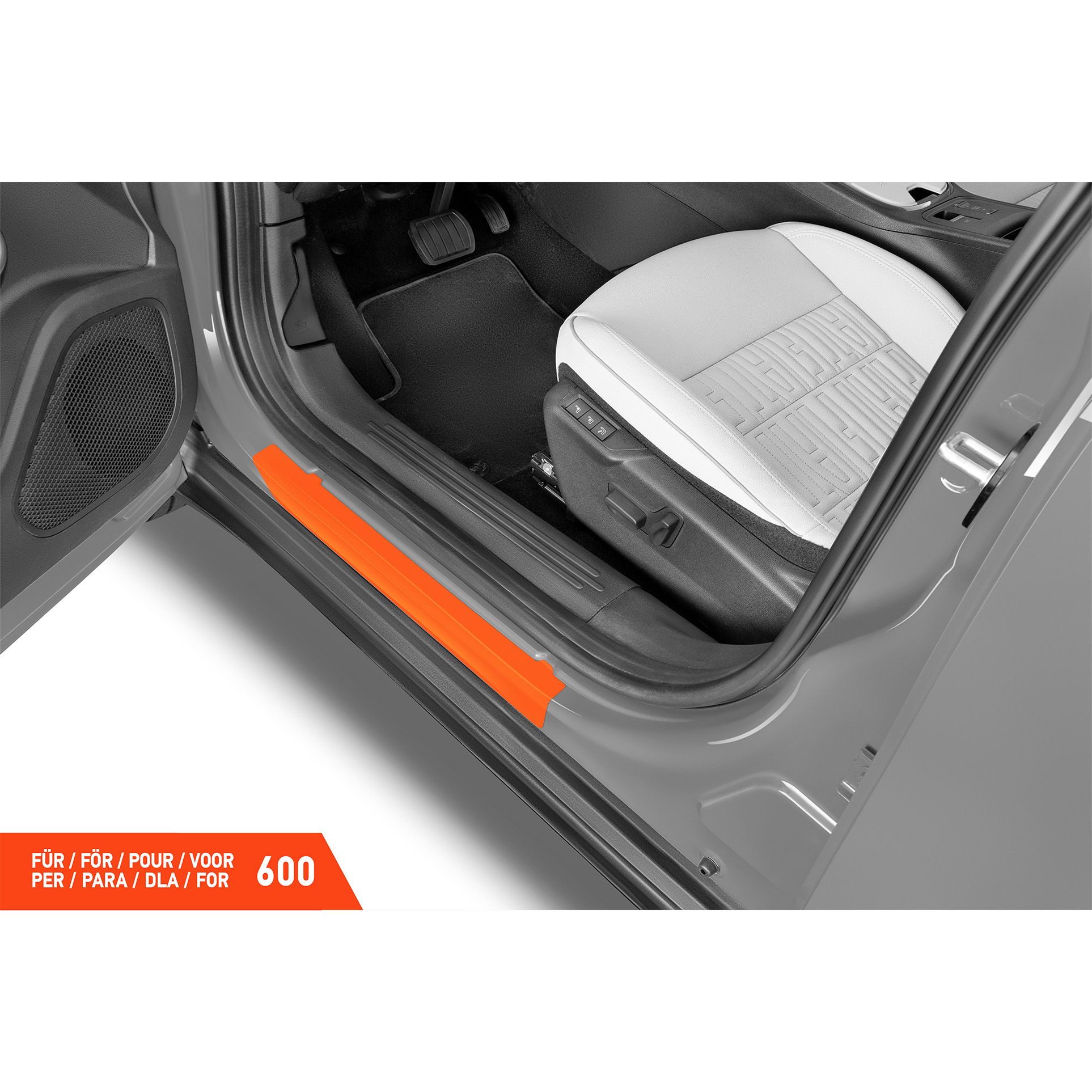 Einstiegsleisten Schutz für Fiat 600 364/365 I 2023 - 2026 im 4er Set