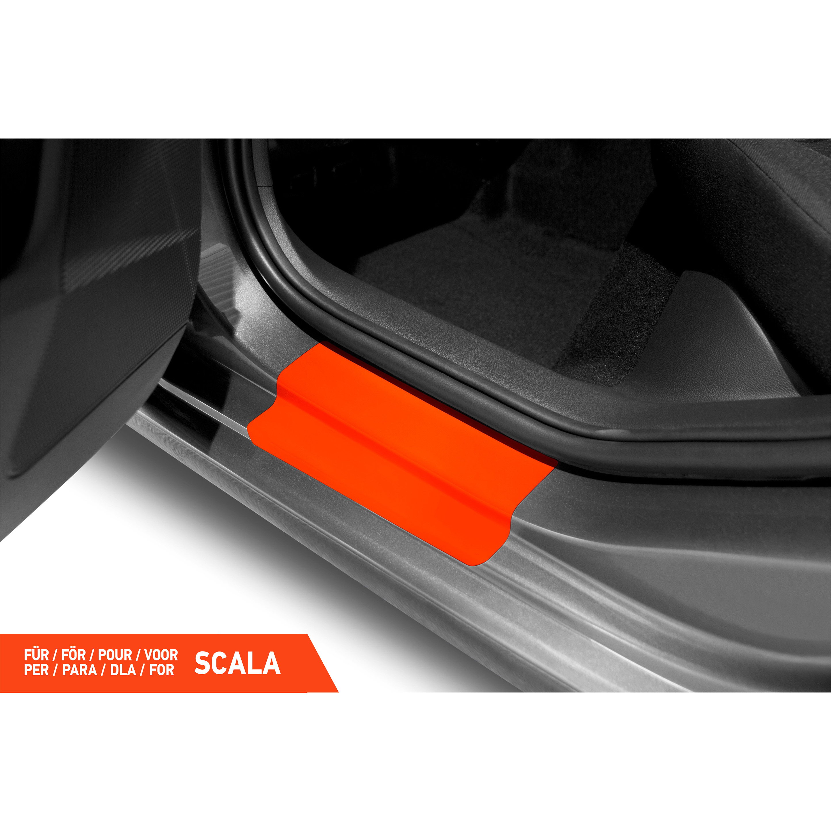 Einstiegsleisten Schutz für Skoda Scala I 2019 - 2026 im 4er Set