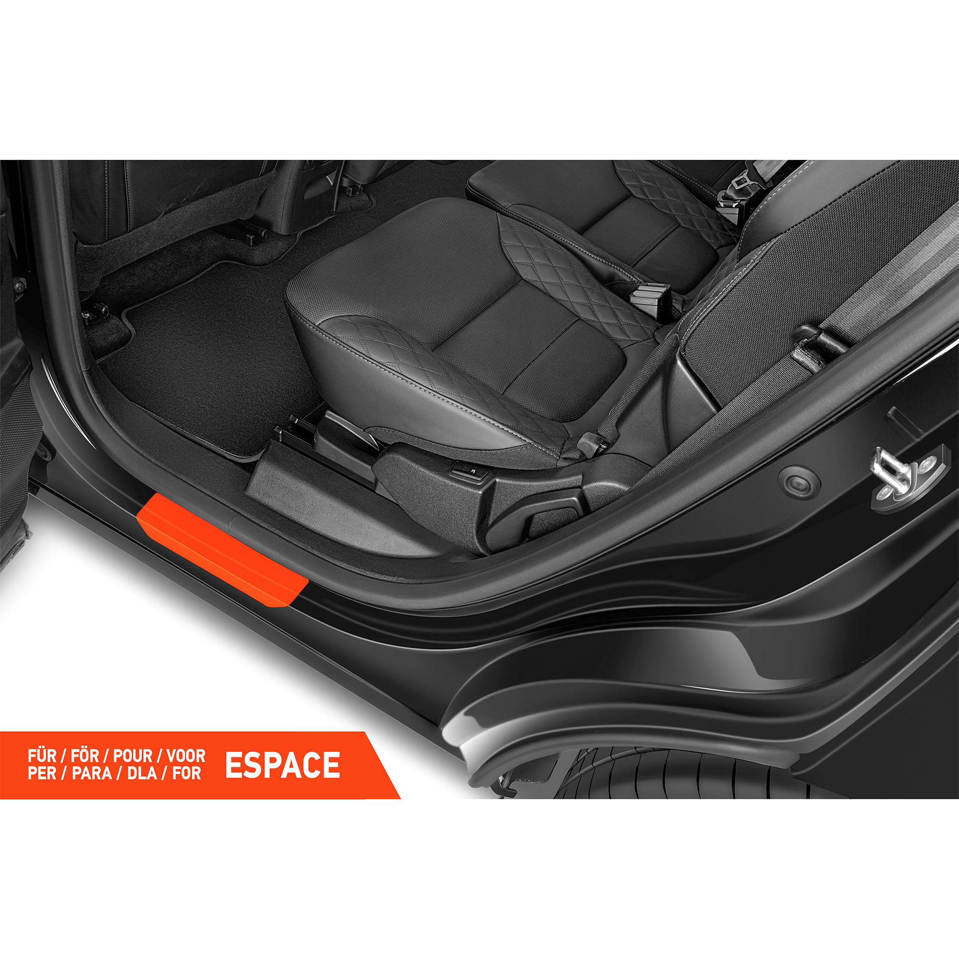 Einstiegsleisten Schutz für Renault Espace 5 (V) JR I 2015 - 2023 im 4er Set