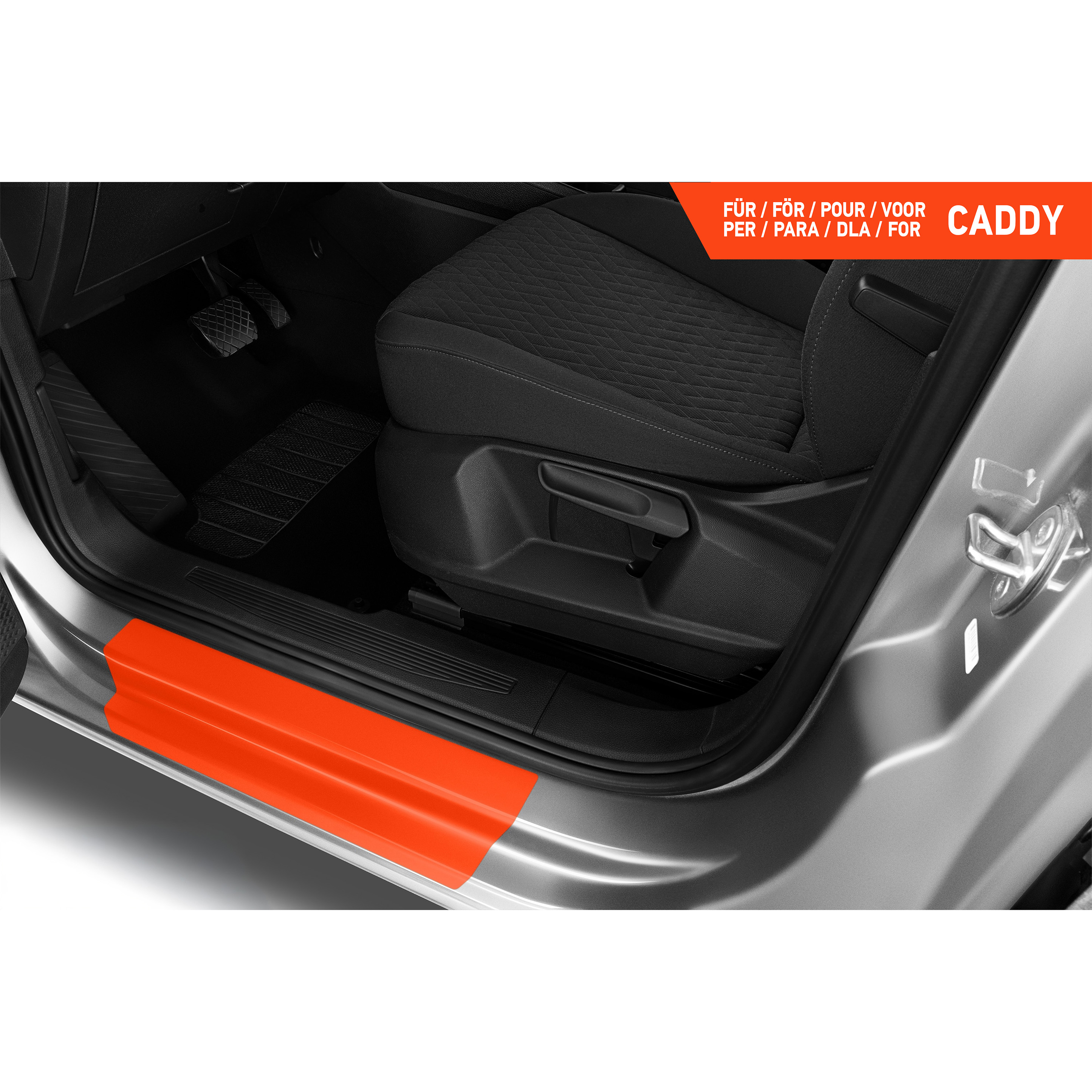 Einstiegsleisten Schutz für VW Caddy 5 (V) SB I 2020 - 2026 im 6er Set