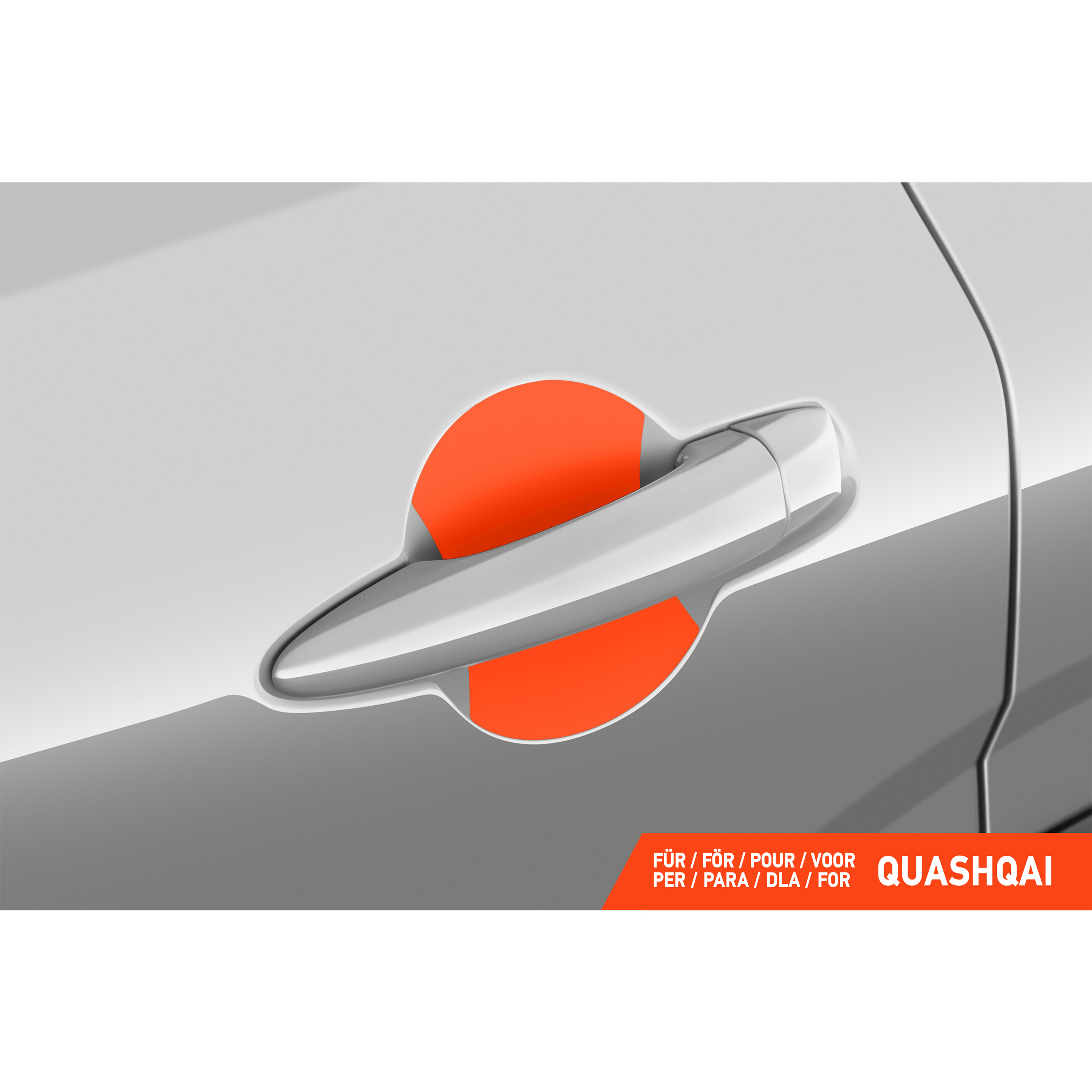 Auto Türgriffmulden Schutzfolie für Nissan Qashqai 3 (III) J12 I 2021 - 2026 im 4er Set