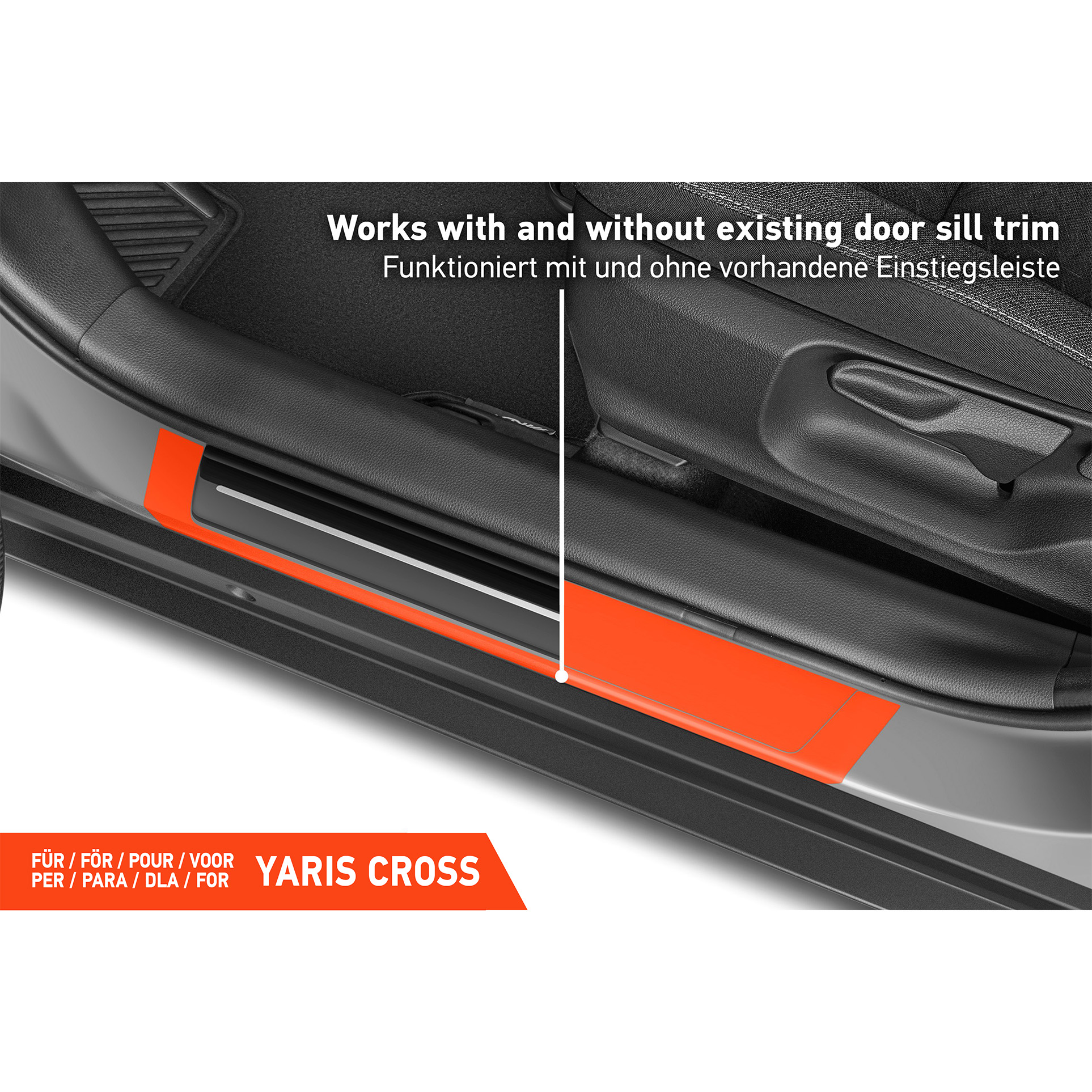 Einstiegsleisten Schutz für Toyota Yaris Cross MXP I 2021 - 2026 im 4er Set