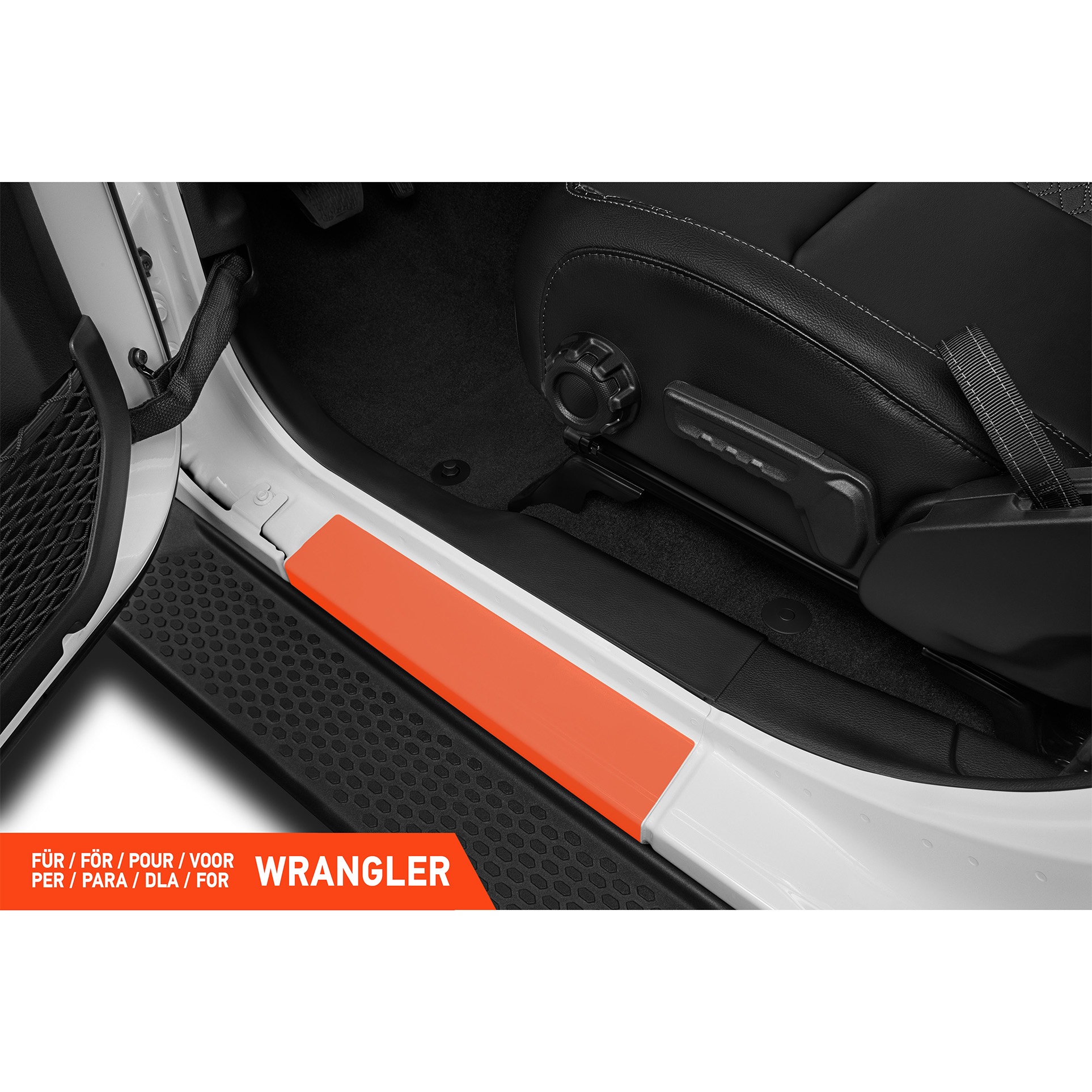 Einstiegsleisten Schutz für Jeep Wrangler Unlimited 4 (IV) JL I 2018 - 2026 im 4er Set