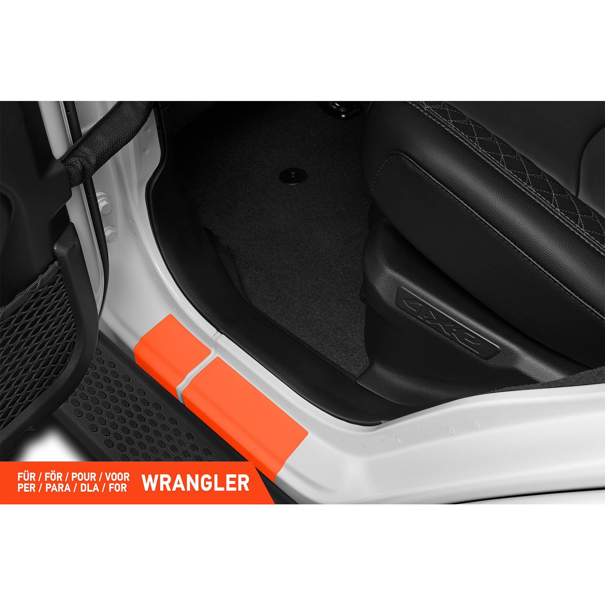 Einstiegsleisten Schutz für Jeep Wrangler Unlimited 4 (IV) JL I 2018 - 2026 im 4er Set