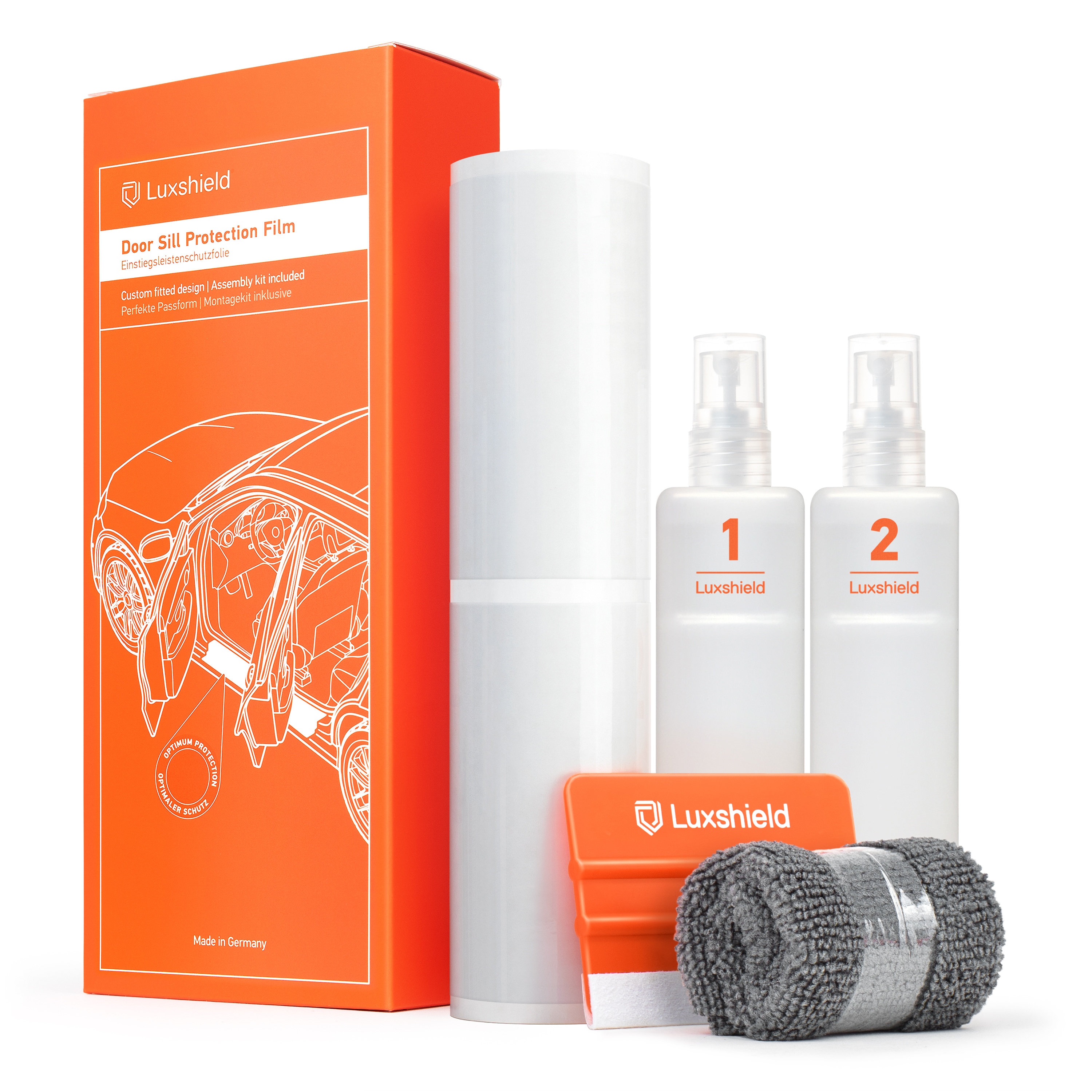 Luxshield Einstiegsleisten Schutz für Audi Q5 Sportback 2 (II) FY I 2021 - 2024 im 2er Set | 100% passgenau | einfache Montage | lange Haltbarkeit