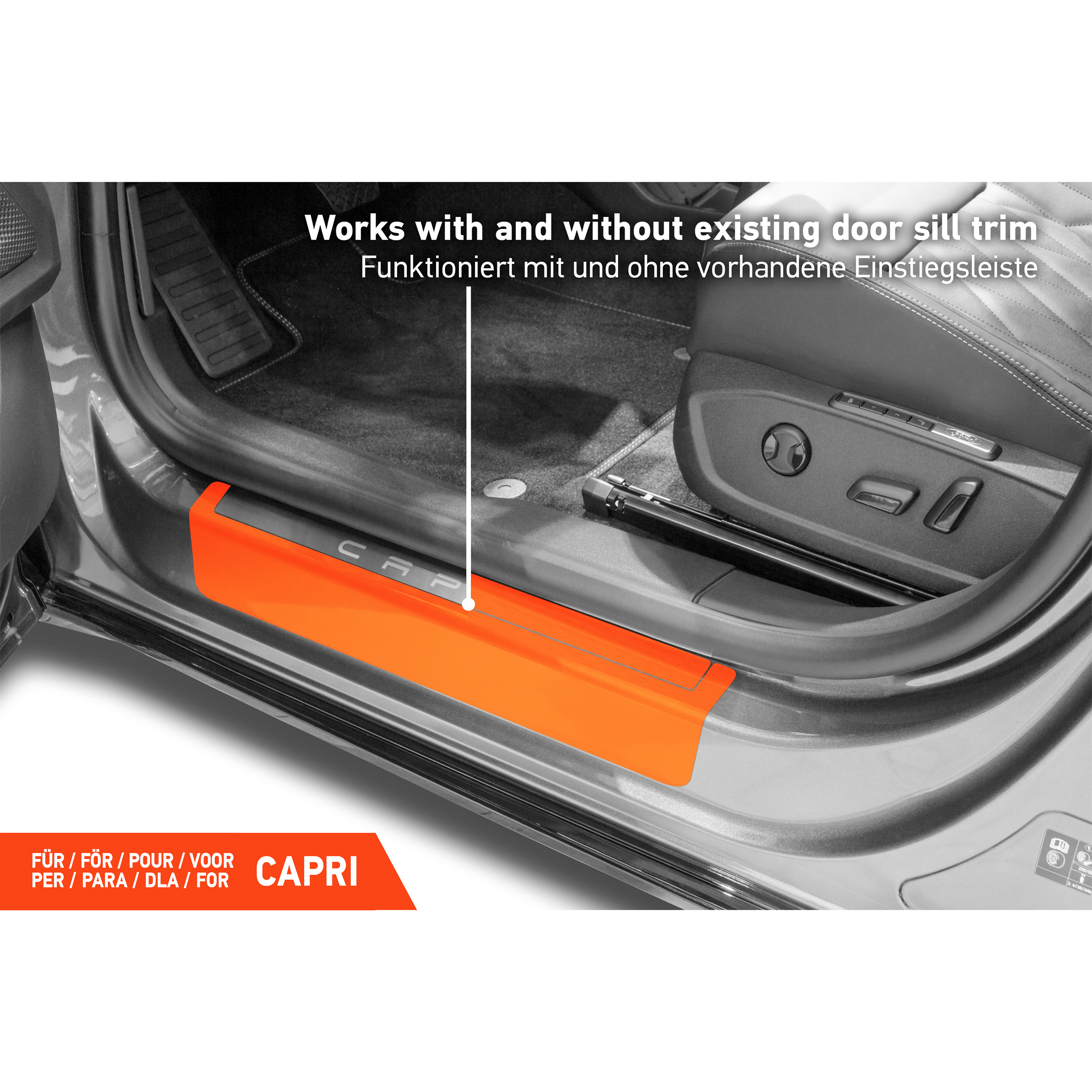 Einstiegsleisten Schutz für Ford Capri I 2024 - 2026 im 4er Set