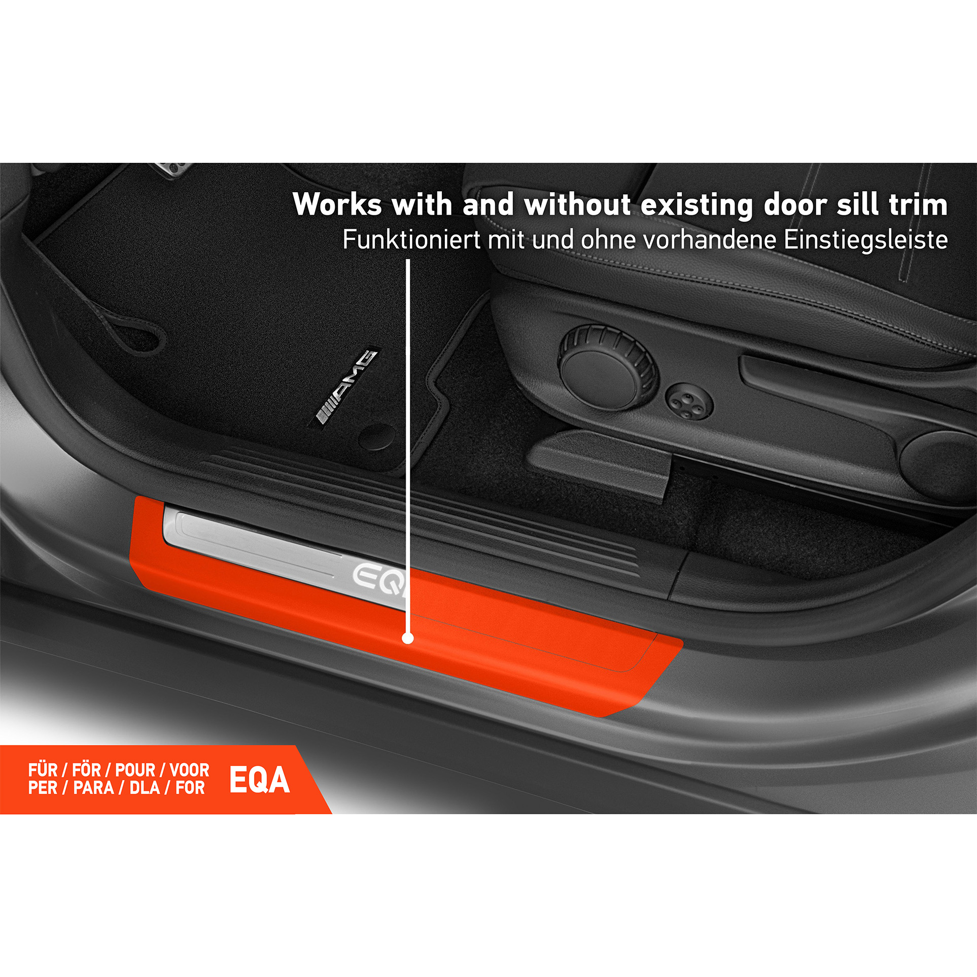 Einstiegsleisten Schutz für Mercedes Benz EQA H243 I 2021 - 2026 im 4er Set
