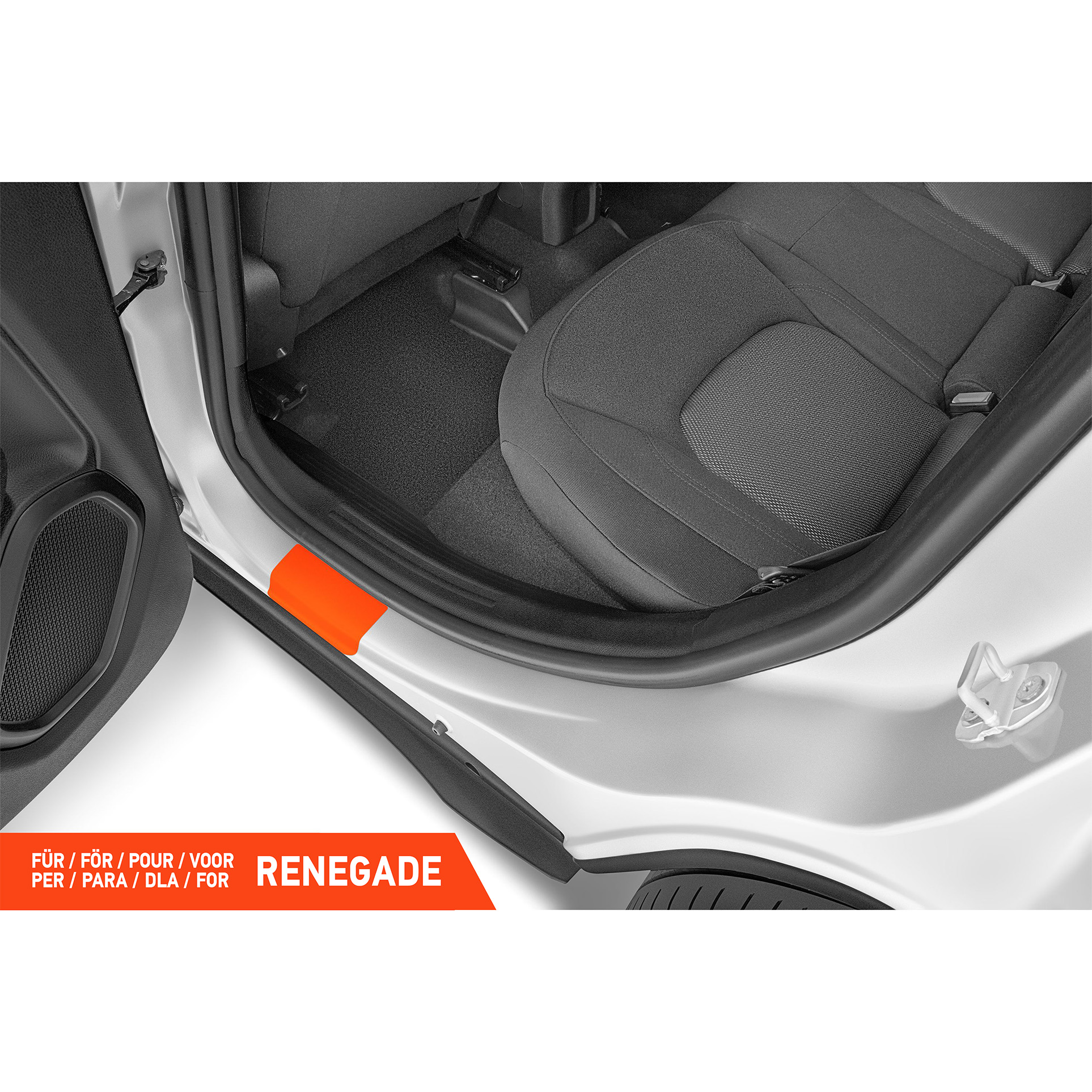 Einstiegsleisten Schutz für Jeep Renegade I 2014 - 2026 im 4er Set