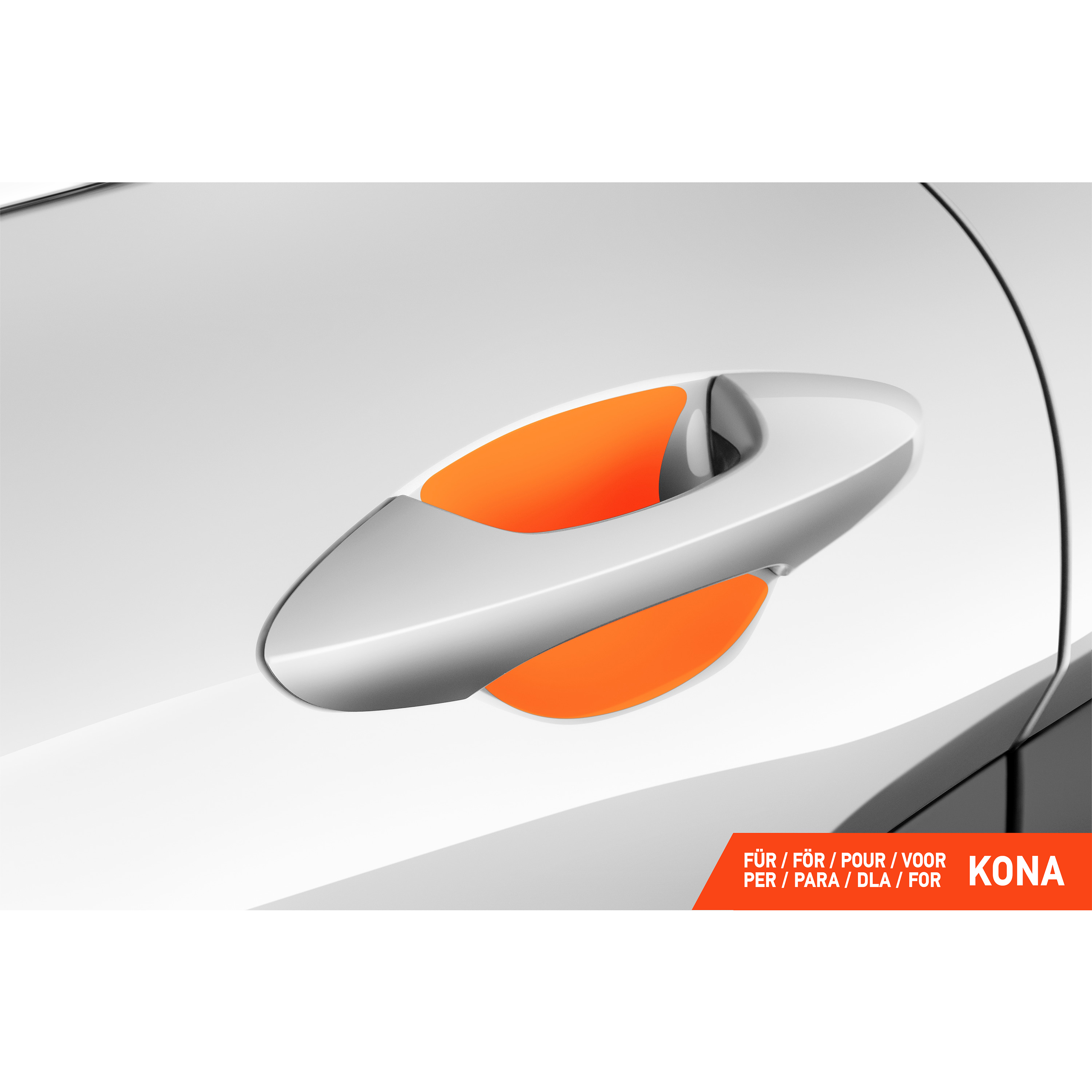 Auto Türgriffmulden Schutzfolie für Hyundai Kona 2 (II) SX2 I 2023 - 2026 im 4er Set