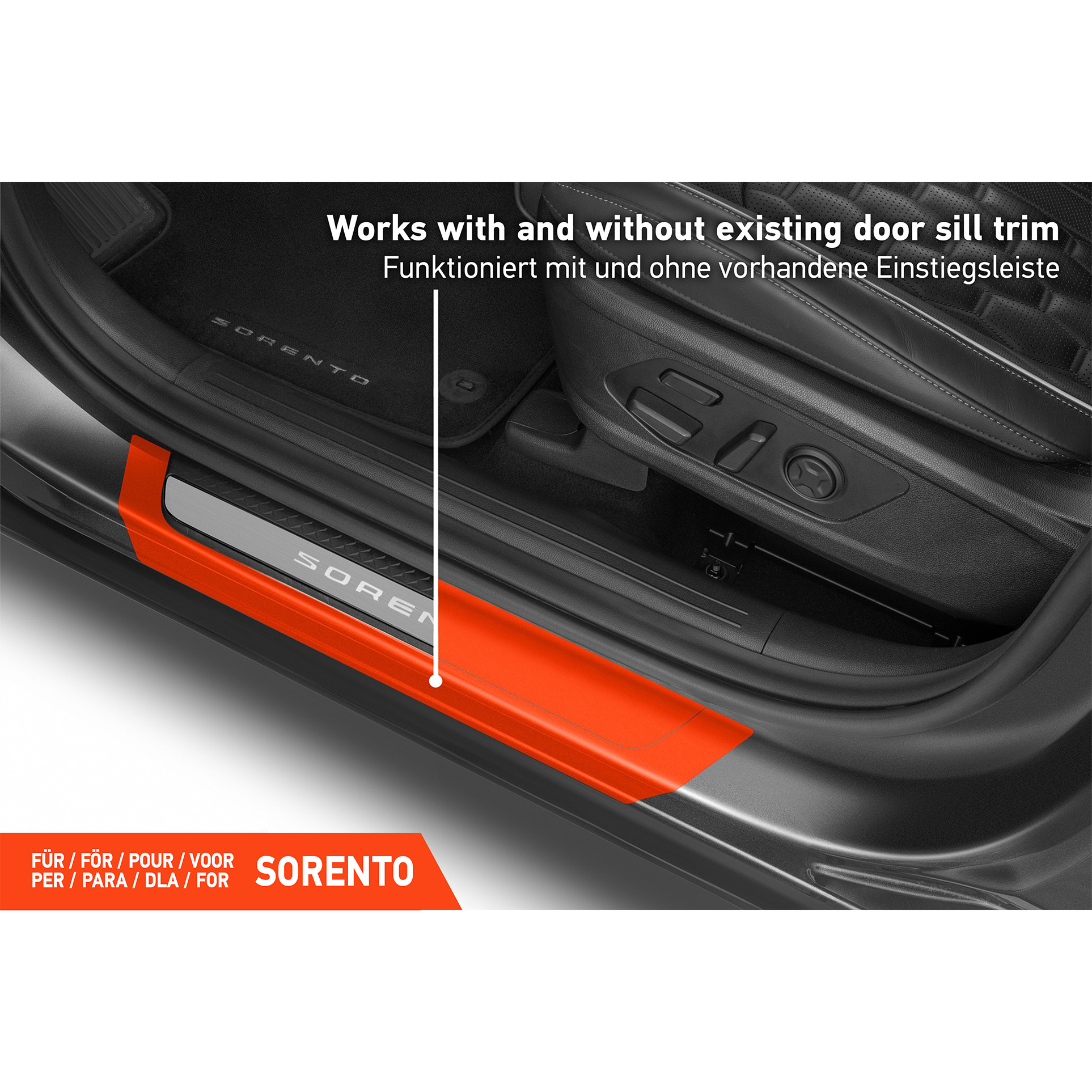 Einstiegsleisten Schutz für Kia Sorento 4 (IV) MQ4 I 2020 - 2026 im 4er Set