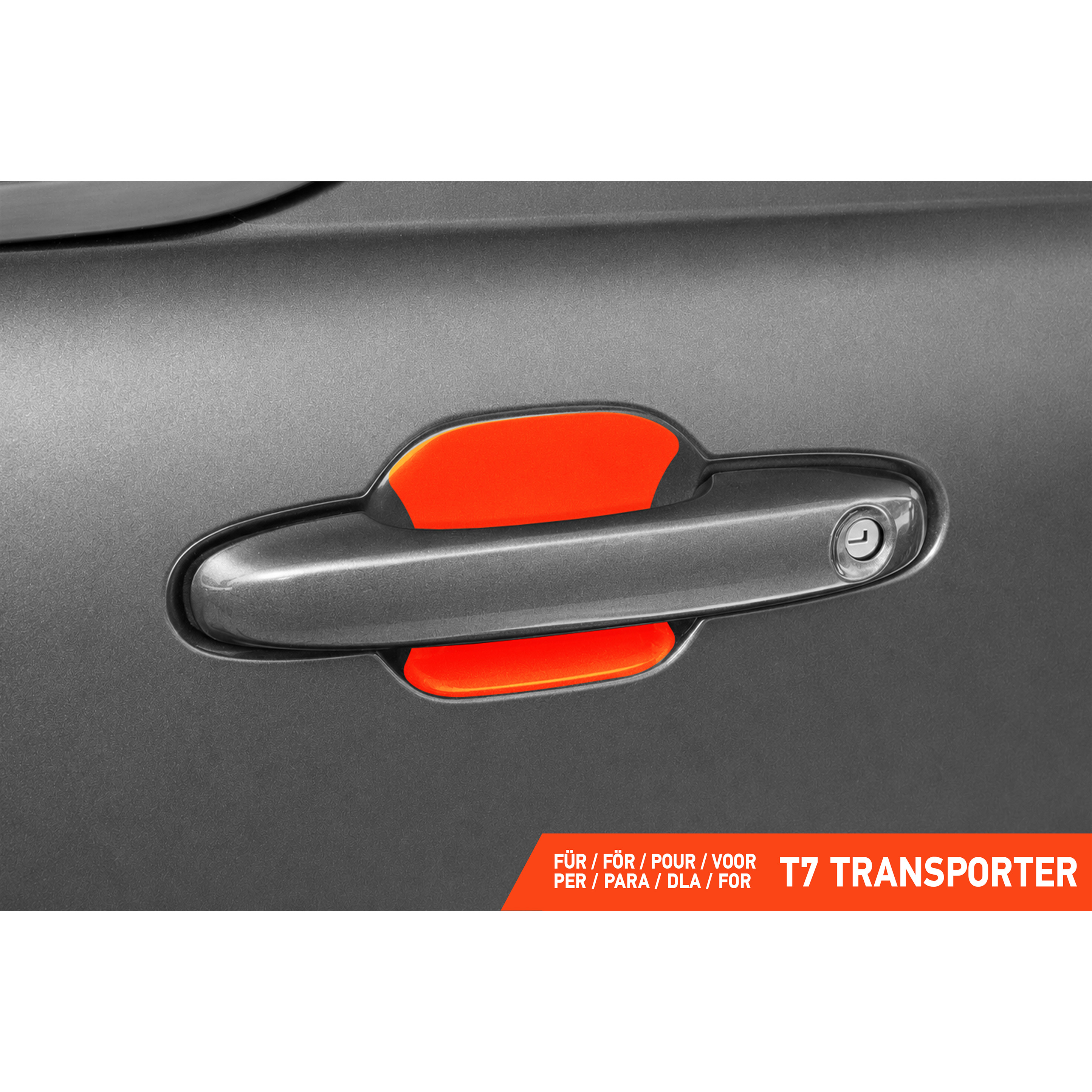 Auto Türgriffmulden Schutzfolie für VW T7 Transporter I 2025 - 2026 im 4er Set