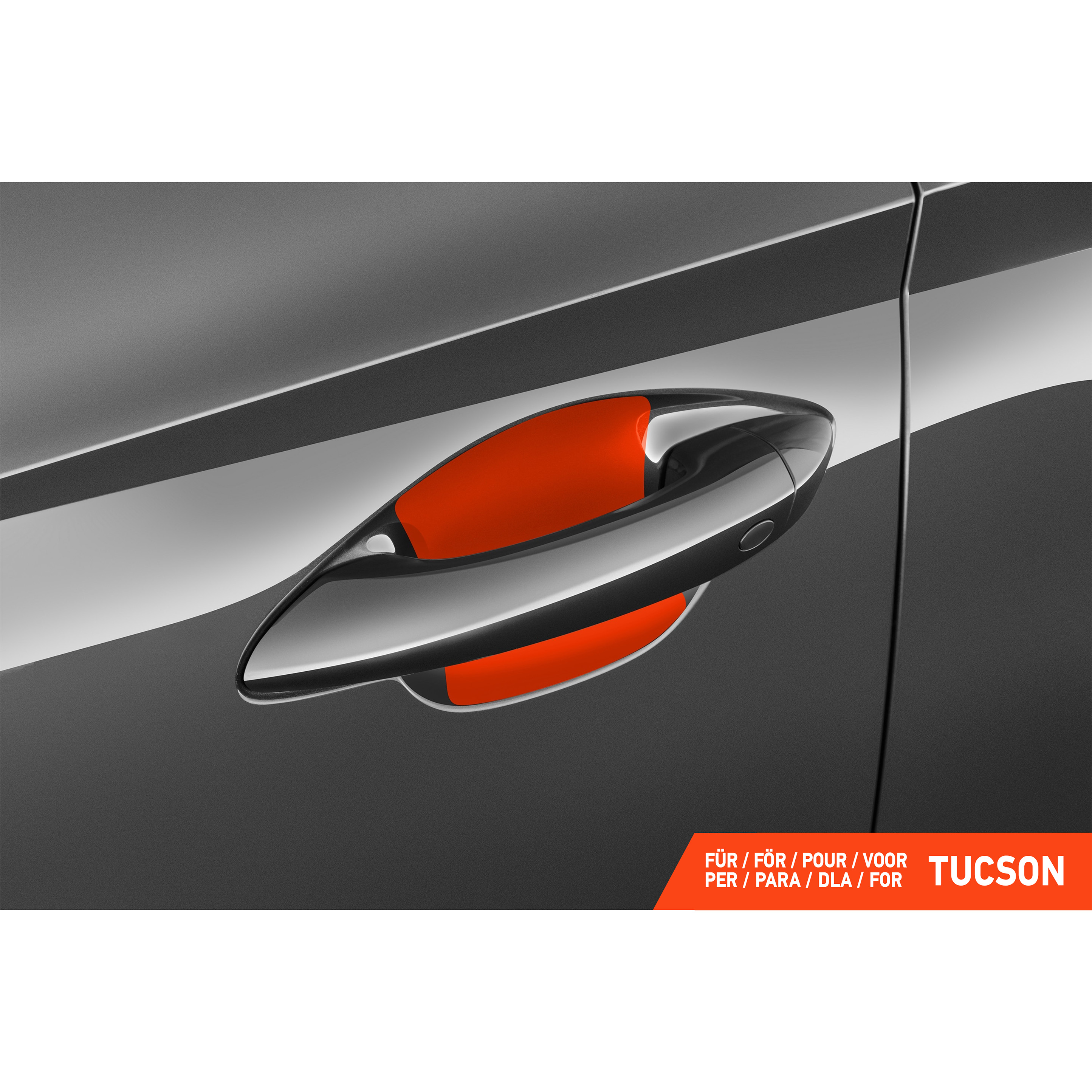 Auto Türgriffmulden Schutzfolie für Hyundai Tucson 4 (IV) NX4 I 2020 - 2026 im 4er Set