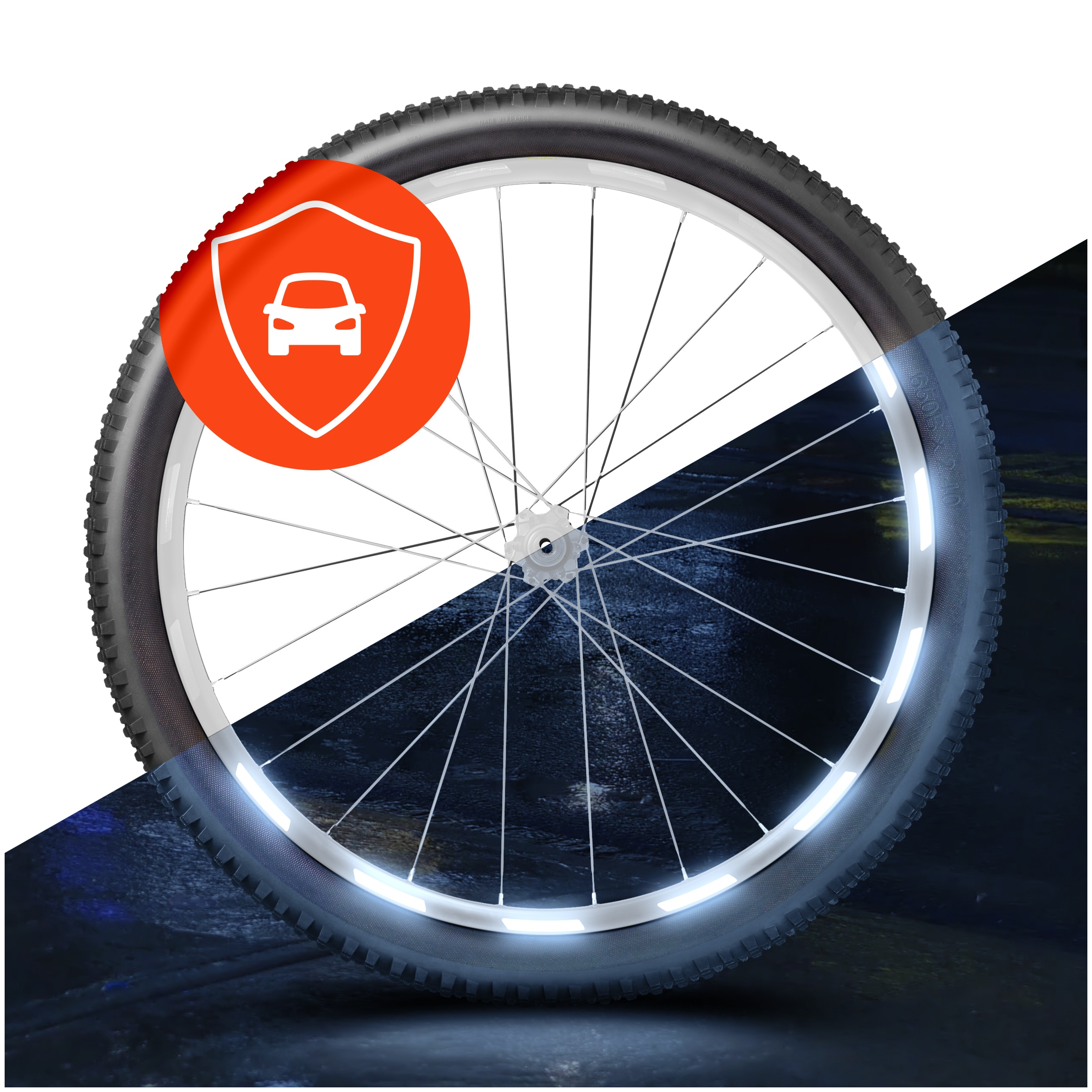 Fahrrad Felgen Reflektoren Sticker 64er Set