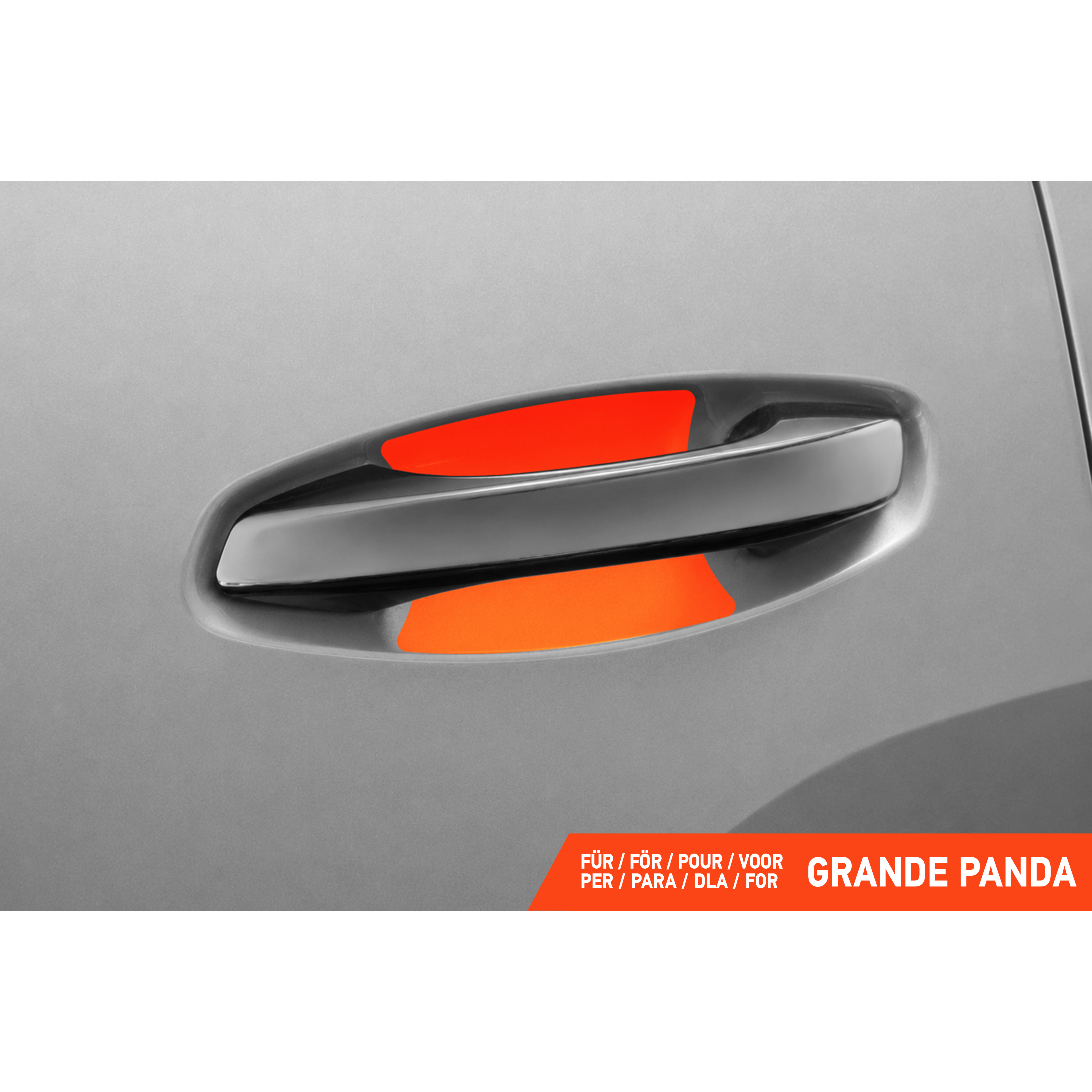 Auto Türgriffmulden Schutzfolie für Fiat Grande Panda I 2025 - 2026 im 4er Set