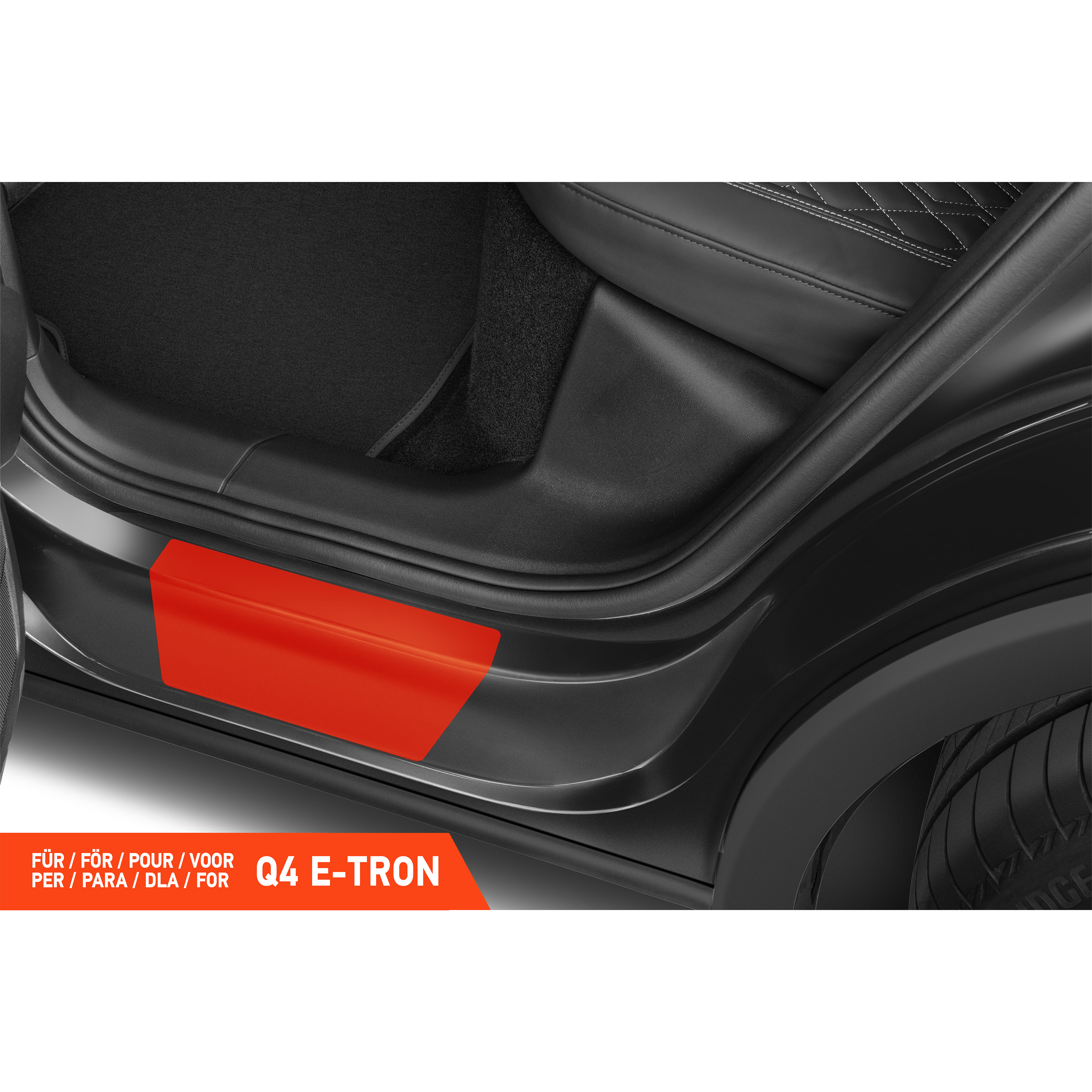 Einstiegsleisten Schutz für Audi Q4 e-tron Sportback F4 I 2021 - 2026 im 4er Set