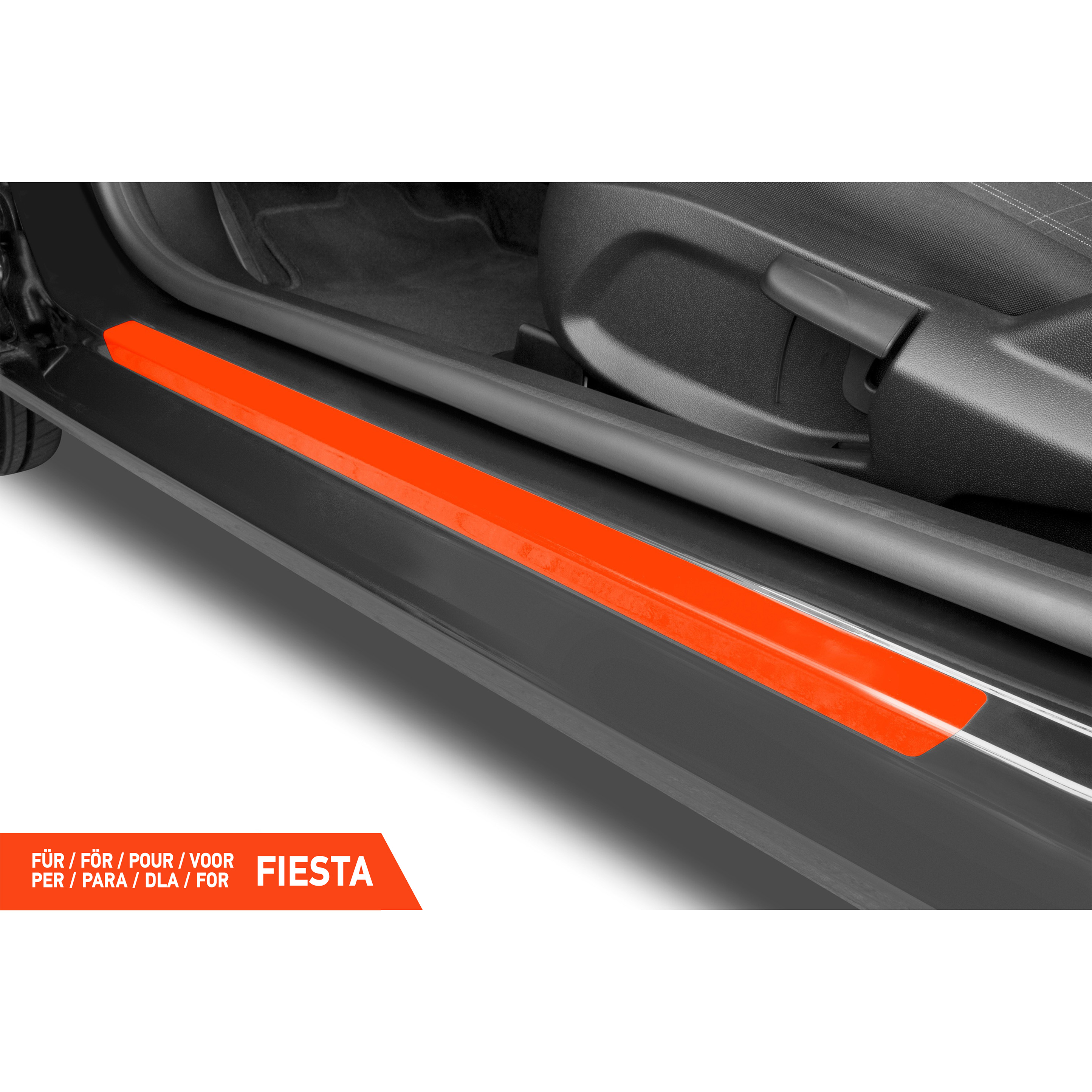 Einstiegsleisten Schutz für Ford Fiesta 3-Türer 8 (VIII) JH8 I 2017 - 2023 im 2er Set