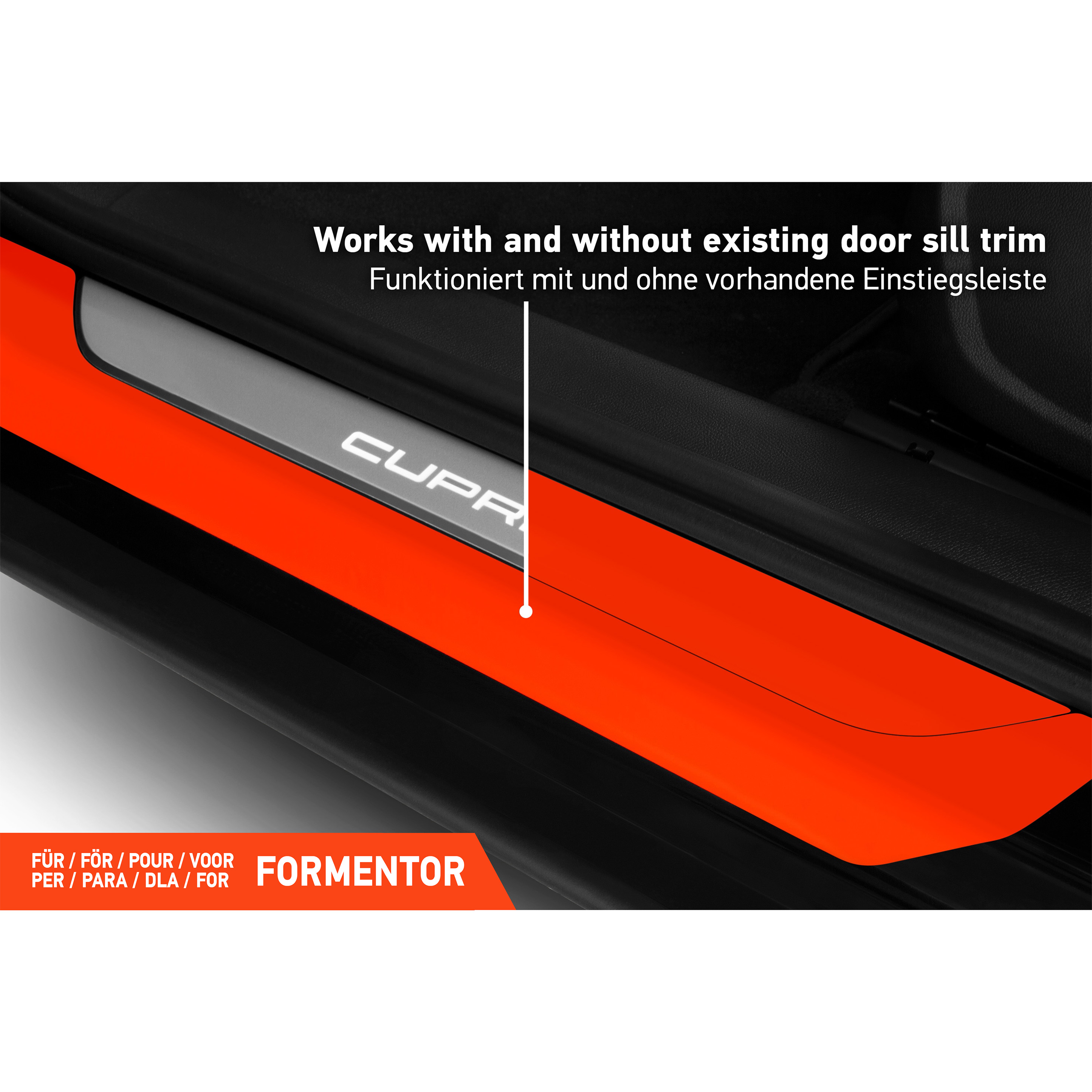 Einstiegsleisten Schutz für Cupra Formentor KM7 I 2020 - 2026 im 4er Set