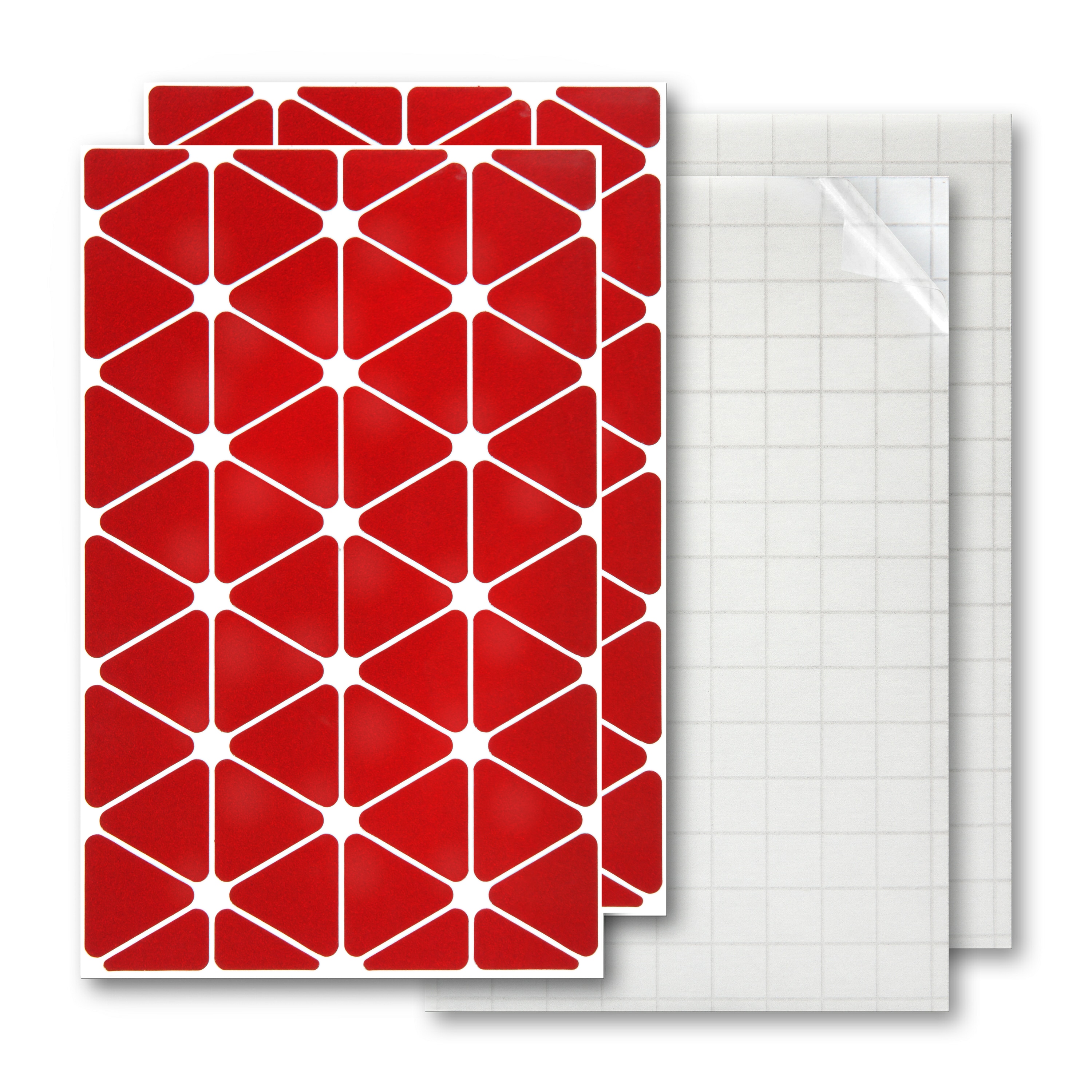 Reflektoren Sticker Set - Dreiecke klein  - für Fahrrad Roller Kinderwagen