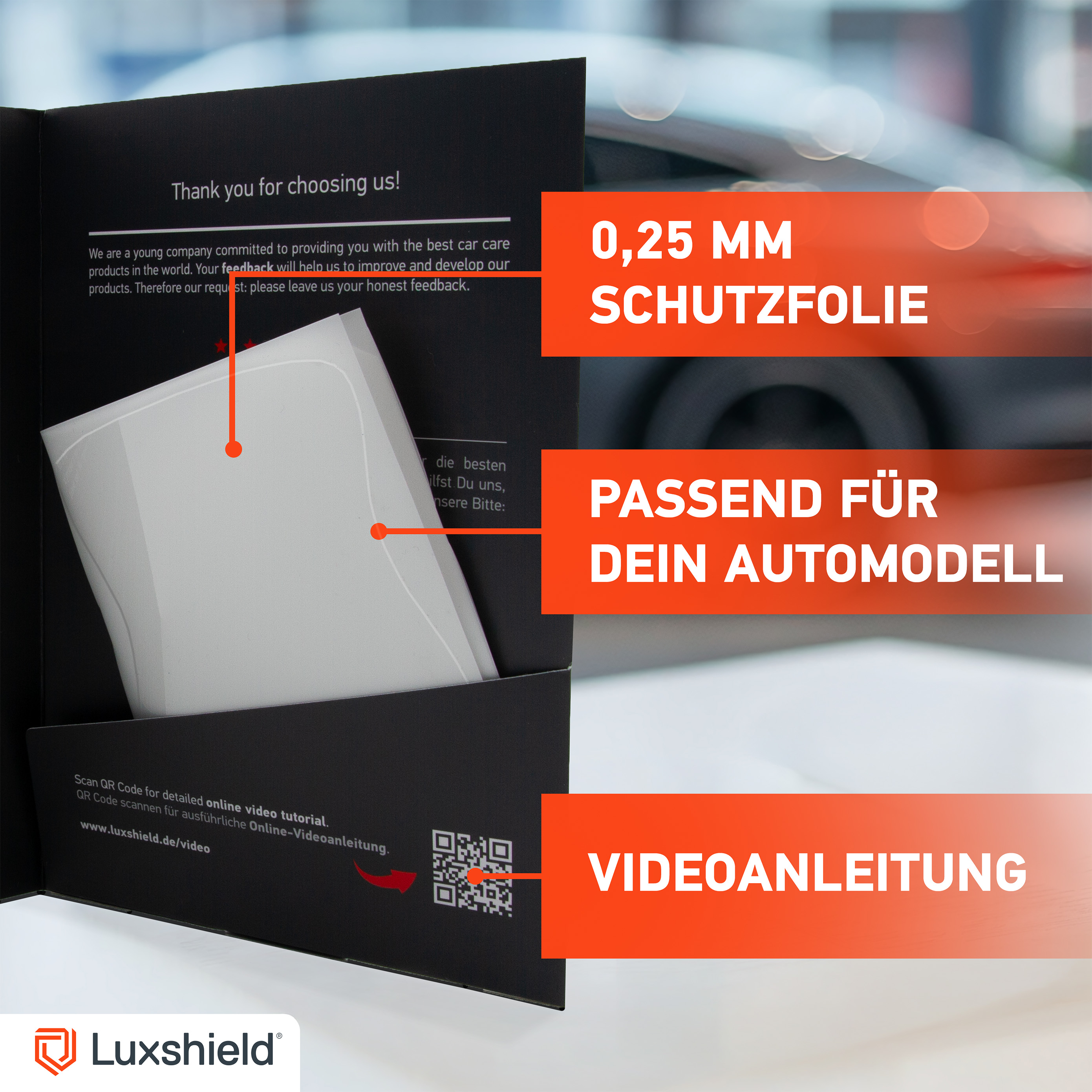 Auto Türgriffmulden Schutzfolie für BYD Seal U SA3 I 2024 - 2026 im 4er Set