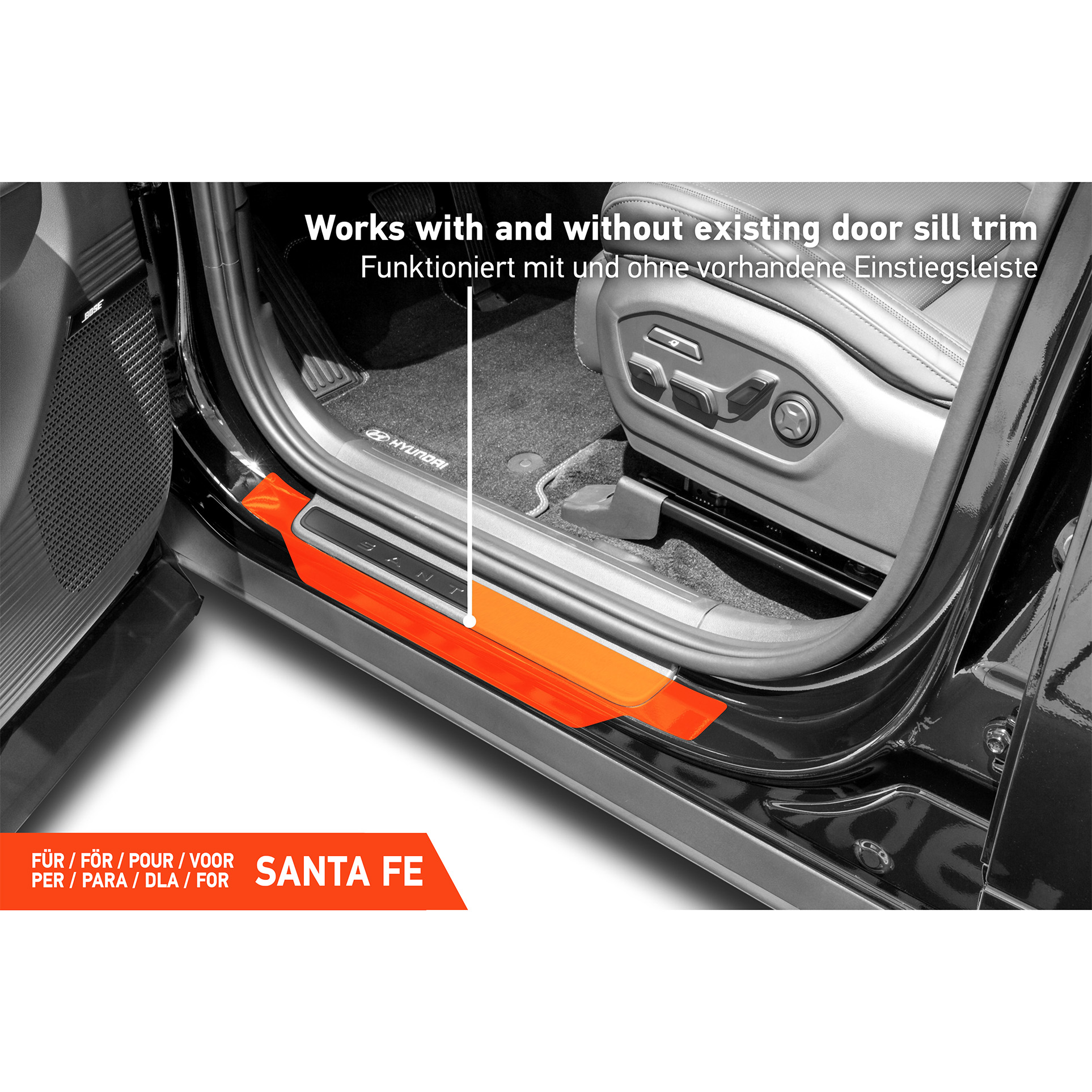 Einstiegsleisten Schutz für Hyundai Santa Fe 5 (V) MX5 I 2024 - 2026 im 4er Set