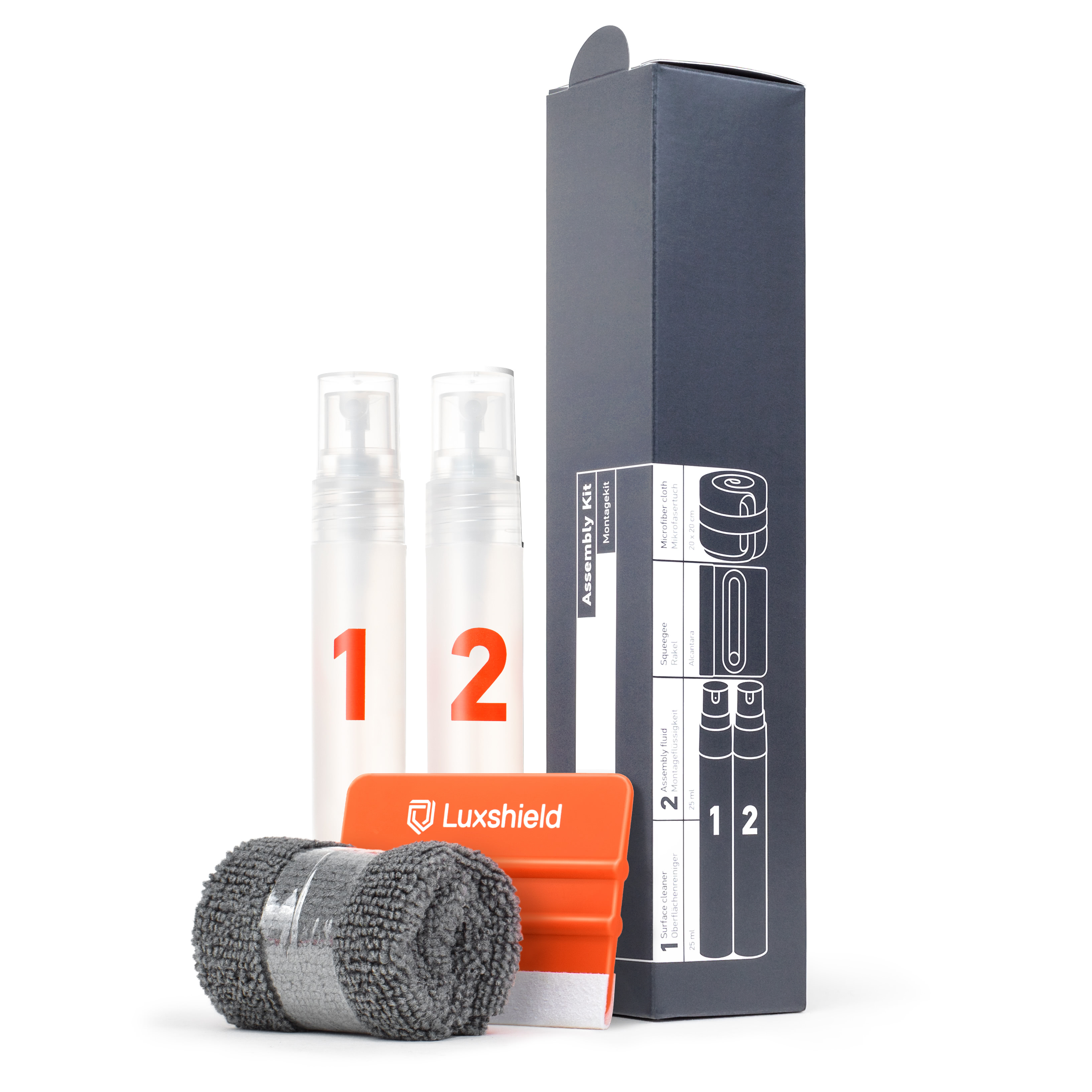 Luxshield Montagekit / Application Kit | 100% passgenau | einfache Montage | lange Haltbarkeit