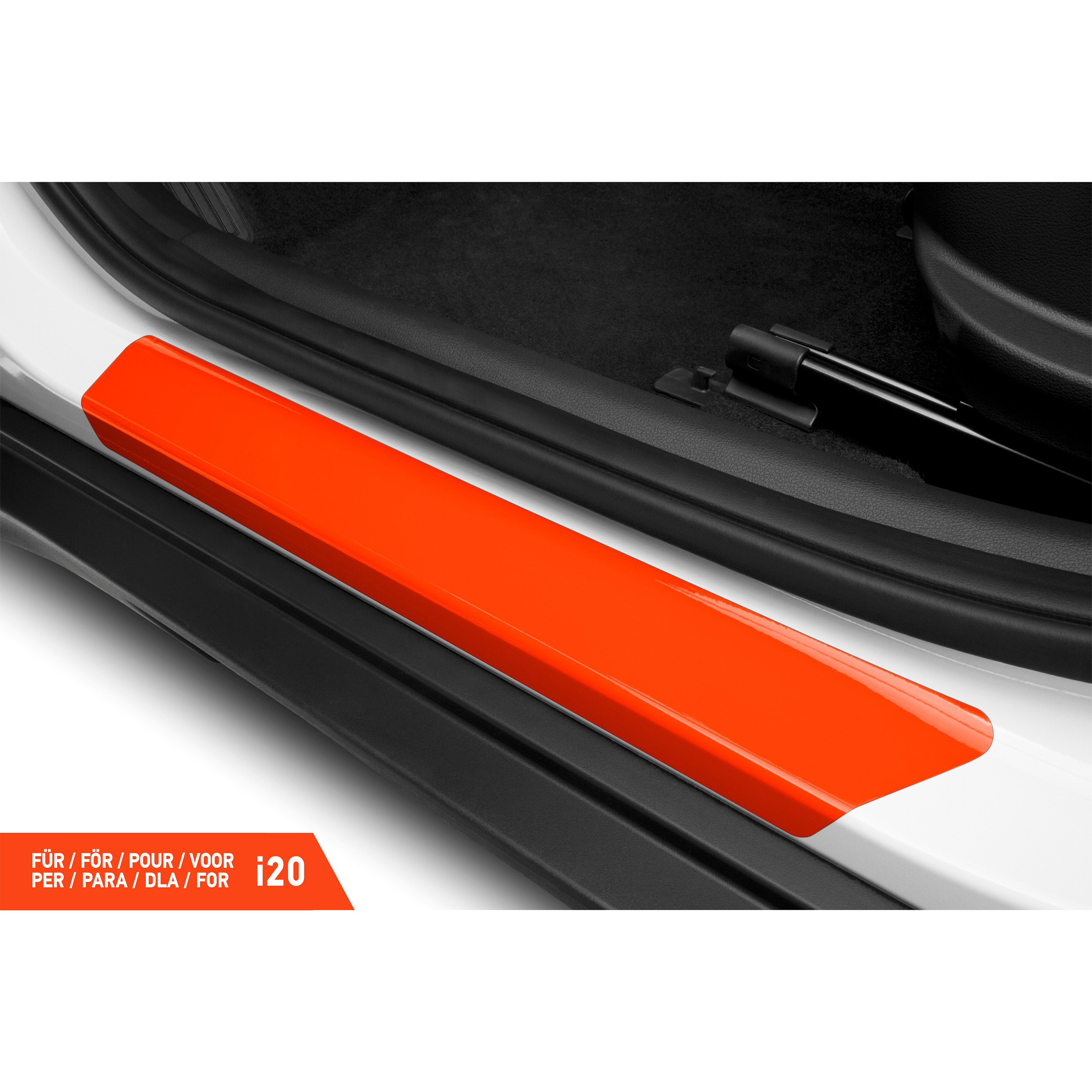 Einstiegsleisten Schutz für Hyundai i20 Schrägheck 2 (II) GB I 2014 - 2020 im 4er Set