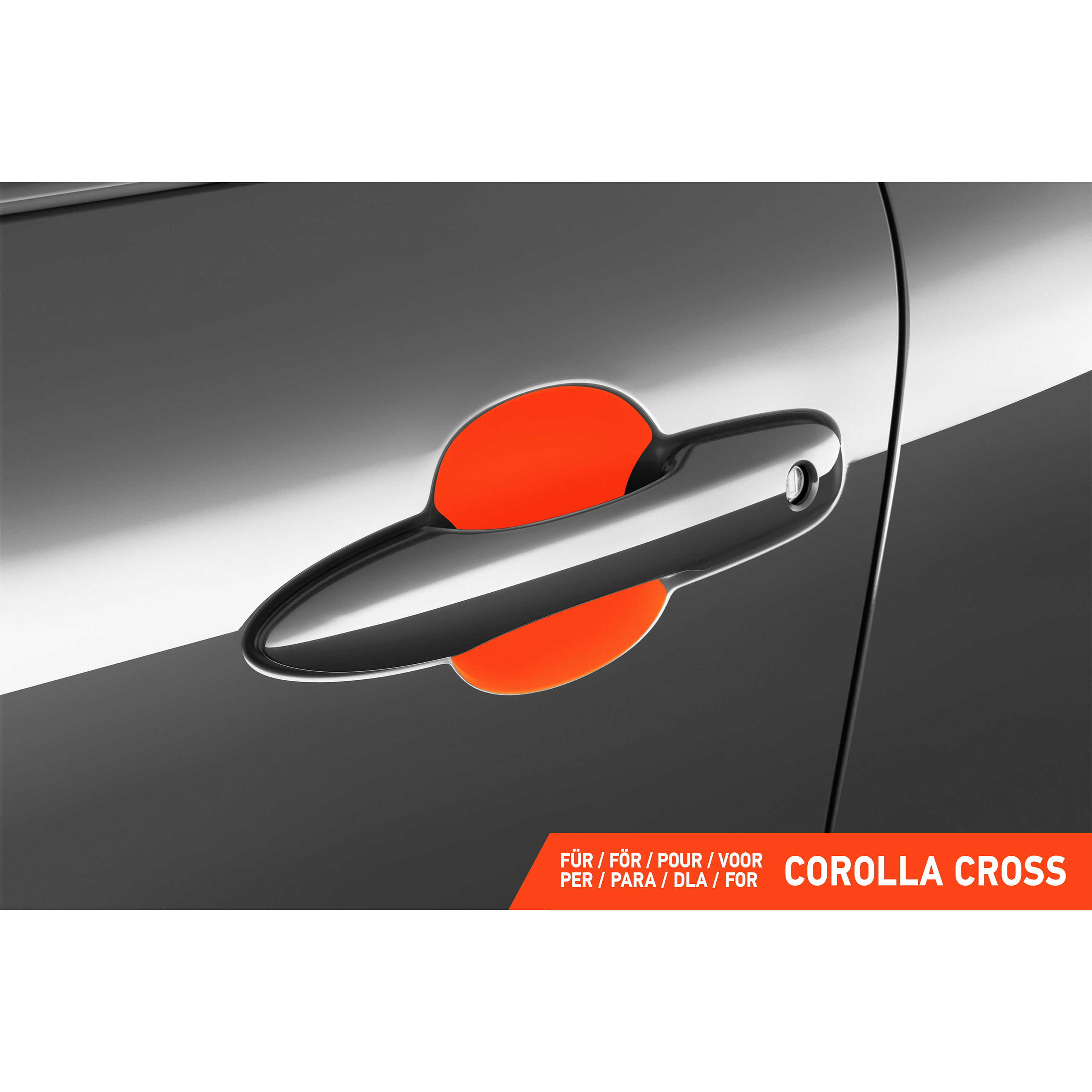 Auto Türgriffmulden Schutzfolie für Toyota Corolla Cross XG10 I 2022 - 2026 im 4er Set