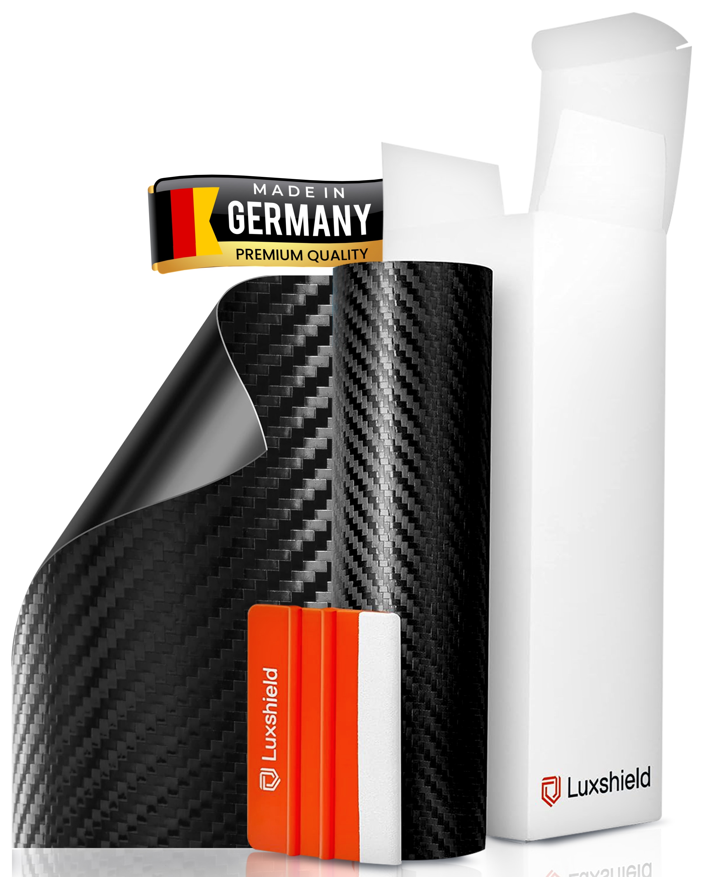 Lackschutzfolie Carbon Schwarz 12x100cm