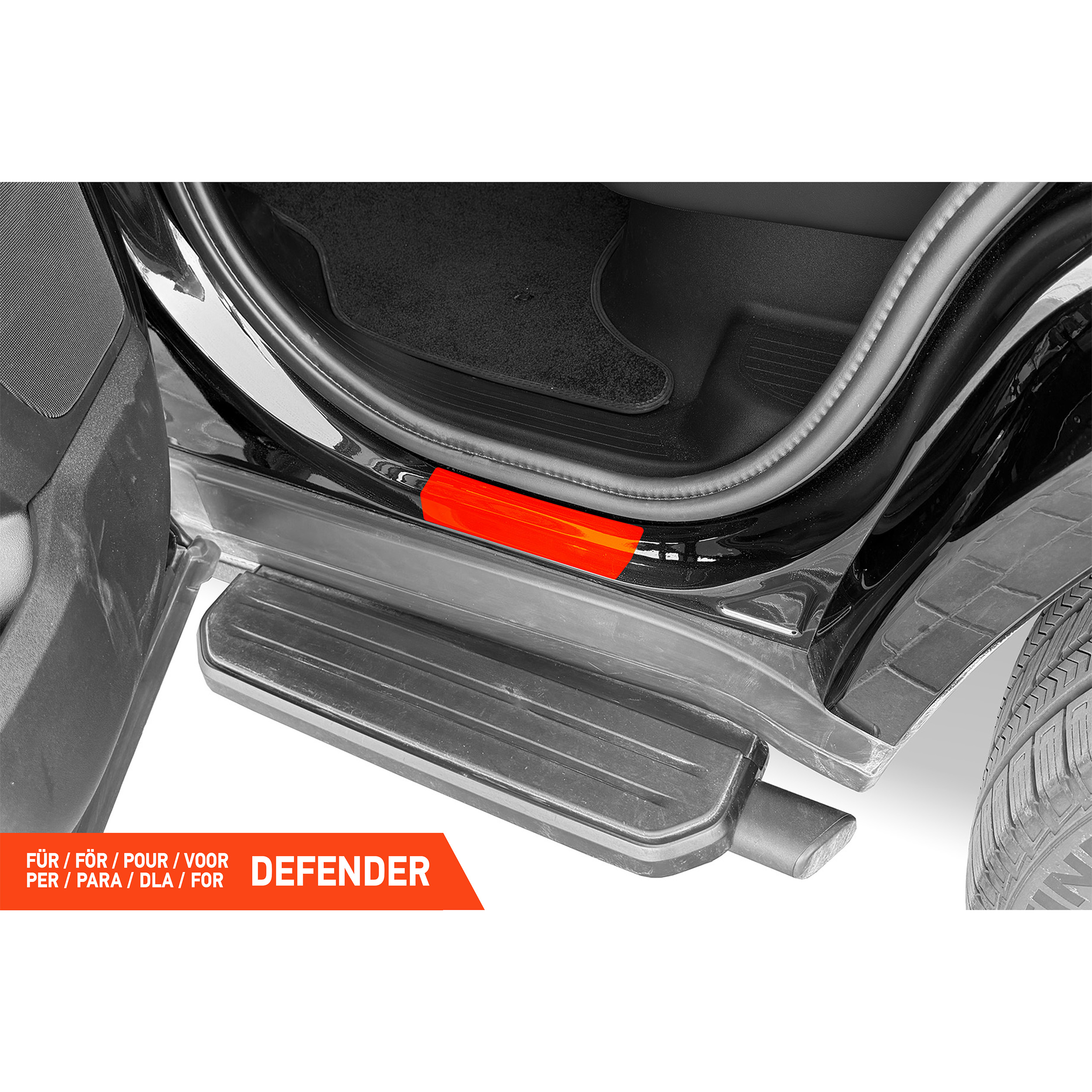 Einstiegsleisten Schutz für Land Rover Defender L663 I 2020 - 2026 im 4er Set