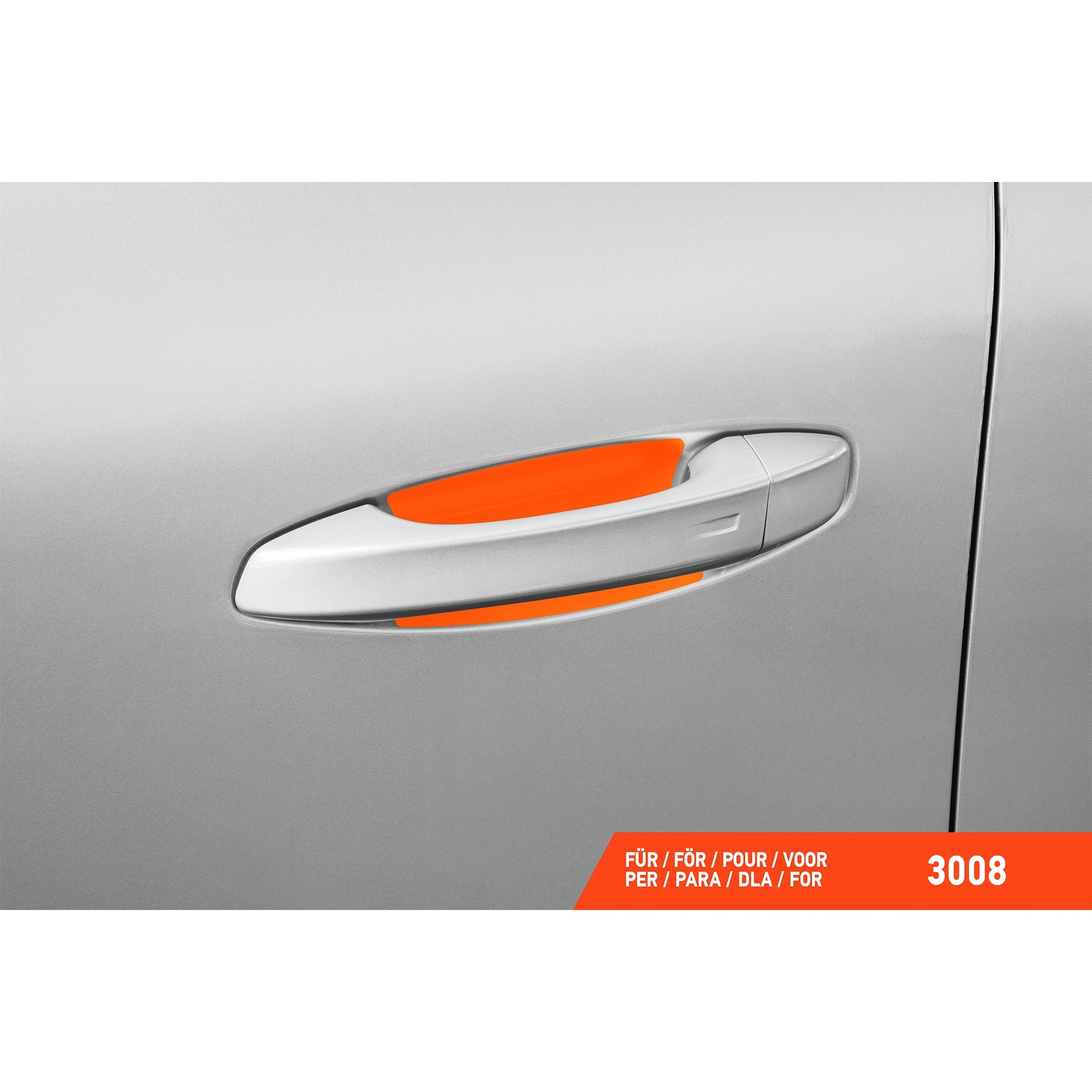 Auto Türgriffmulden Schutzfolie für Peugeot 3008 III P64 I 2024 - 2026 im 4er Set