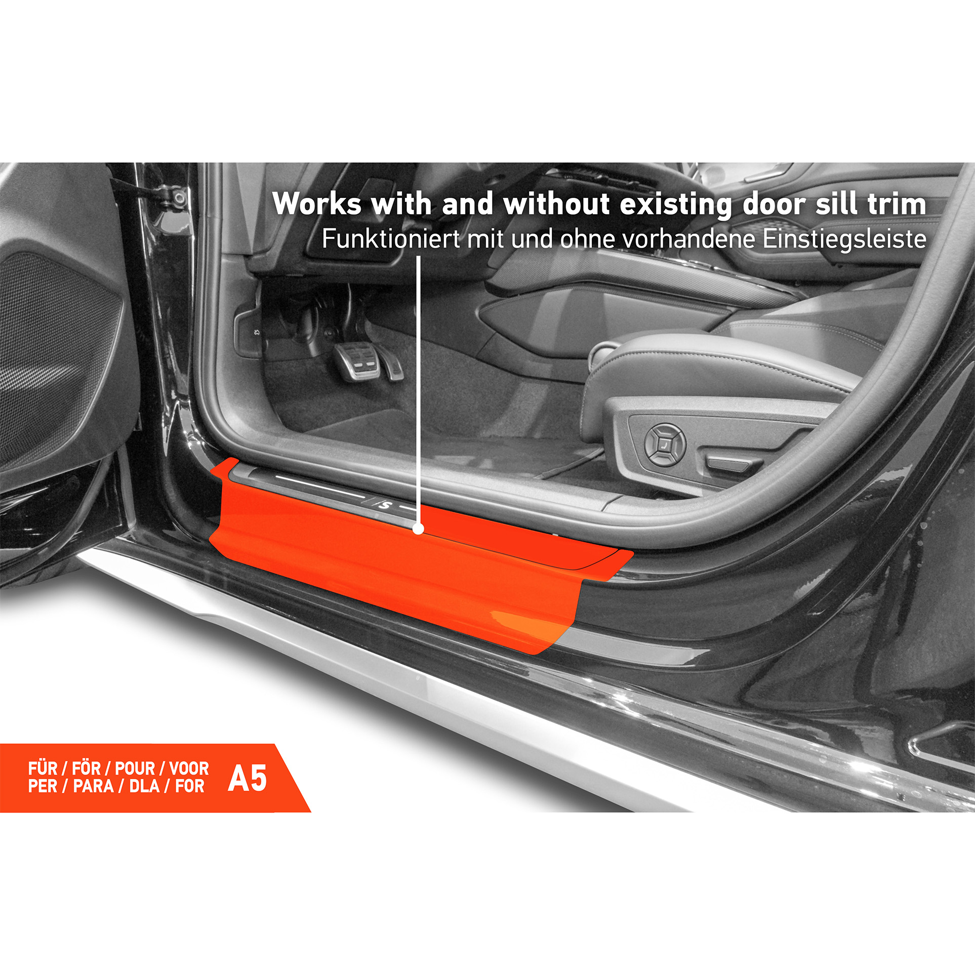 Einstiegsleisten Schutz für Audi A5 Avant B10 FU I 2024 - 2026 im 4er Set
