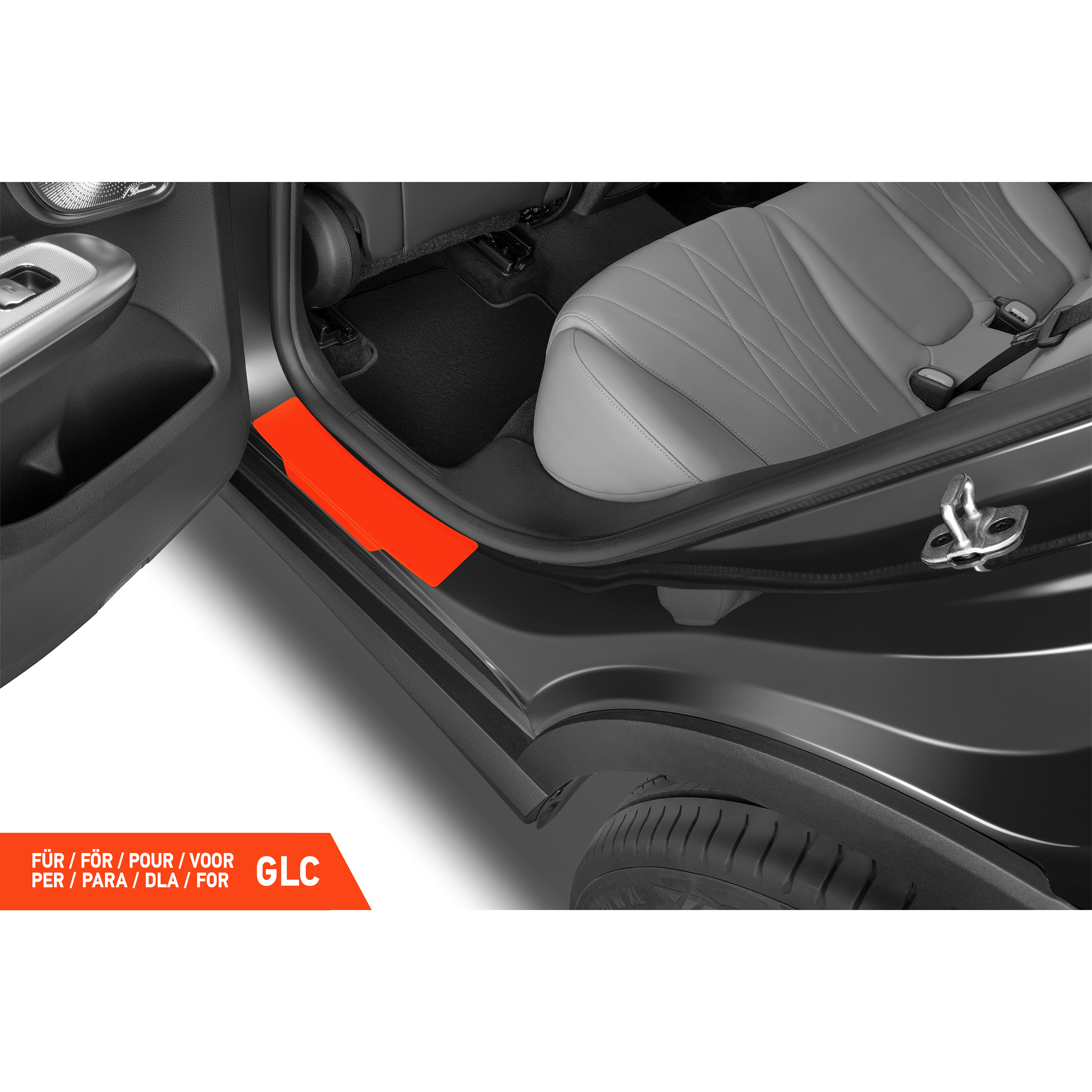 Einstiegsleisten Schutz für Mercedes Benz GLC 2 (II) X254 I 2022 - 2026 im 4er Set