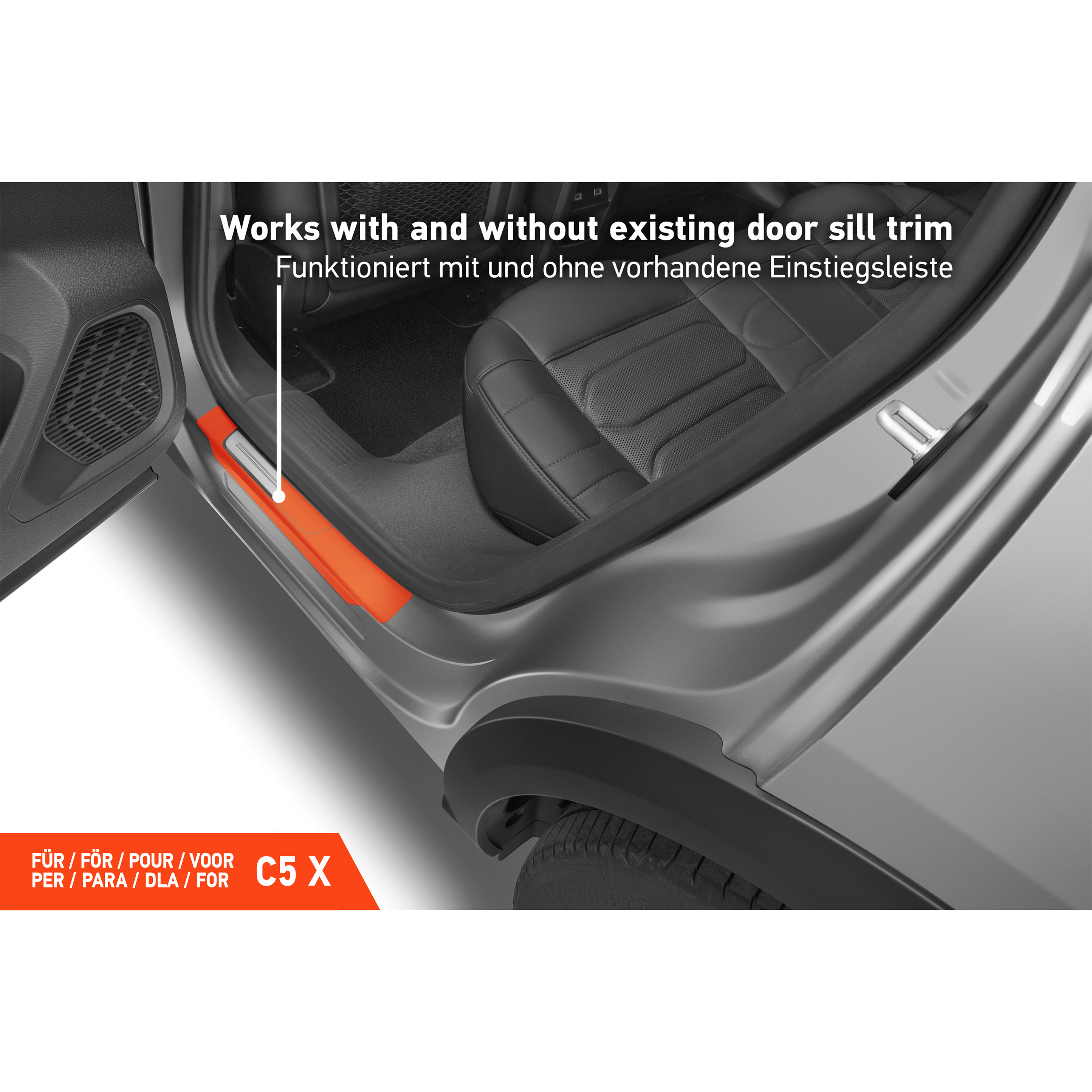Einstiegsleisten Schutz für Citroën C5 X I 2022 - 2026 im 4er Set