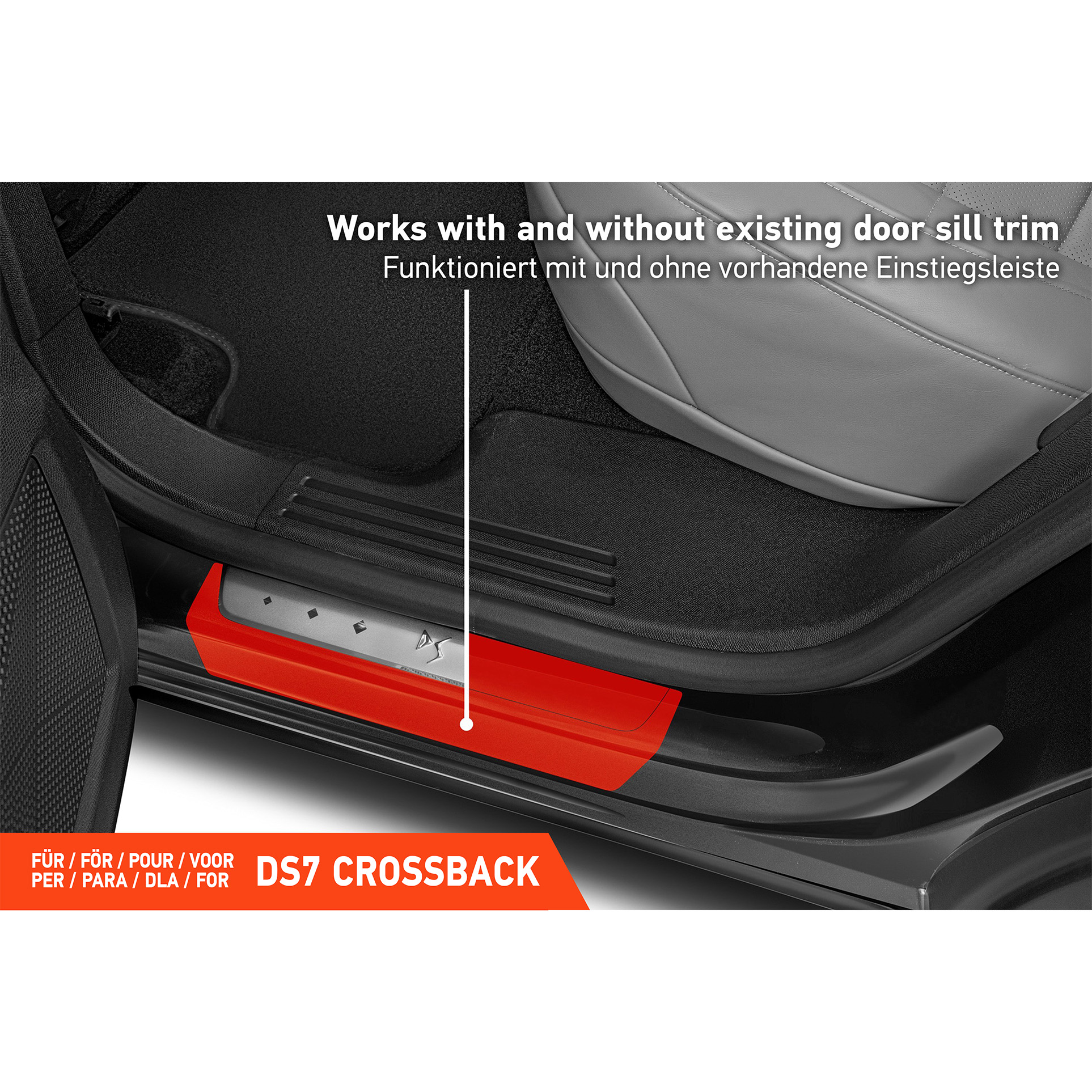Einstiegsleisten Schutz für DS Automobiles DS 7 I 2018 - 2026 im 4er Set