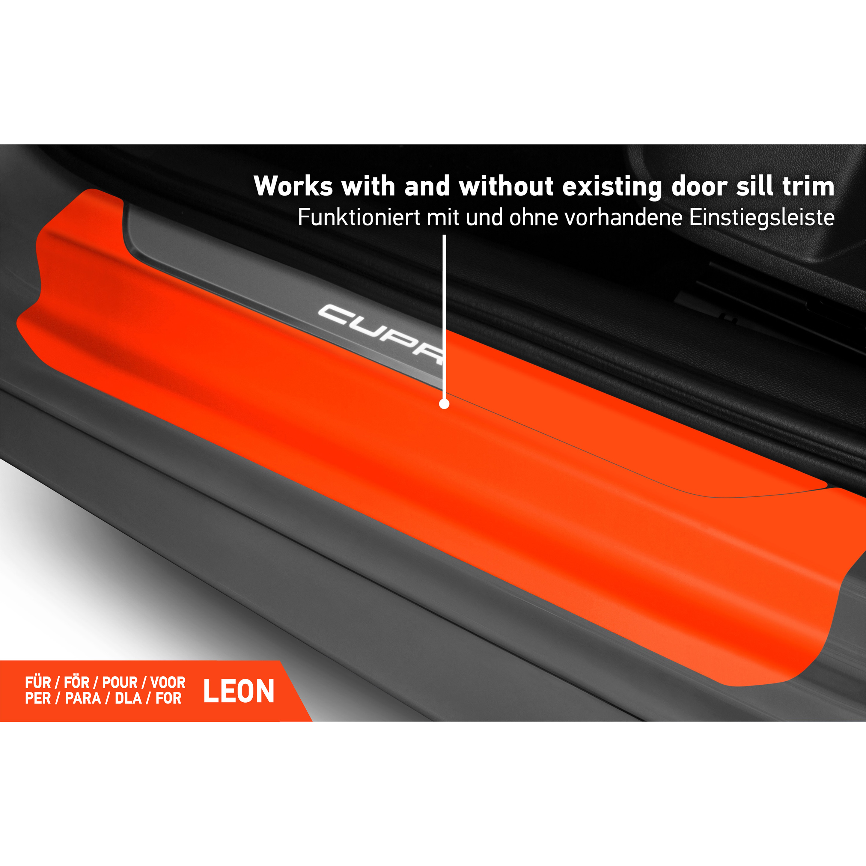 Einstiegsleisten Schutz für Cupra Leon Sportstourer KL I 2020 - 2026 im 4er Set