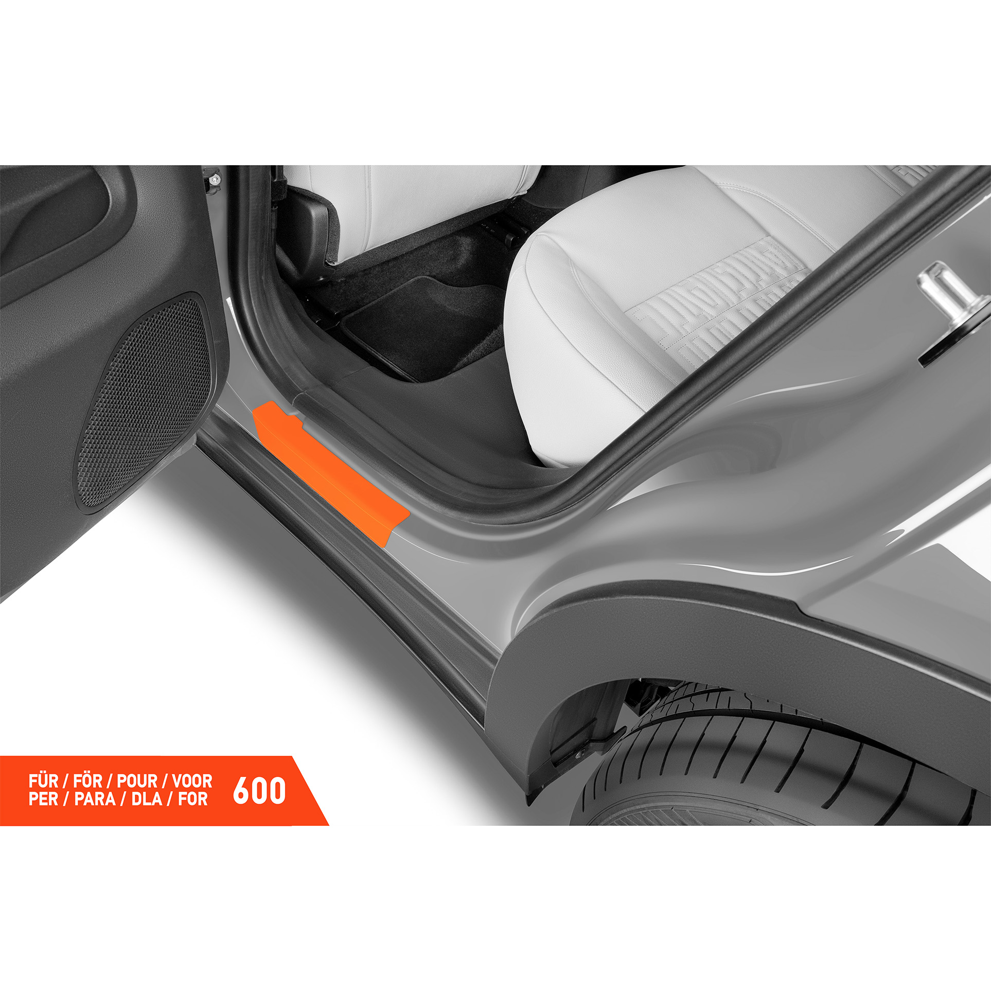 Einstiegsleisten Schutz für Fiat 600 364/365 I 2023 - 2026 im 4er Set