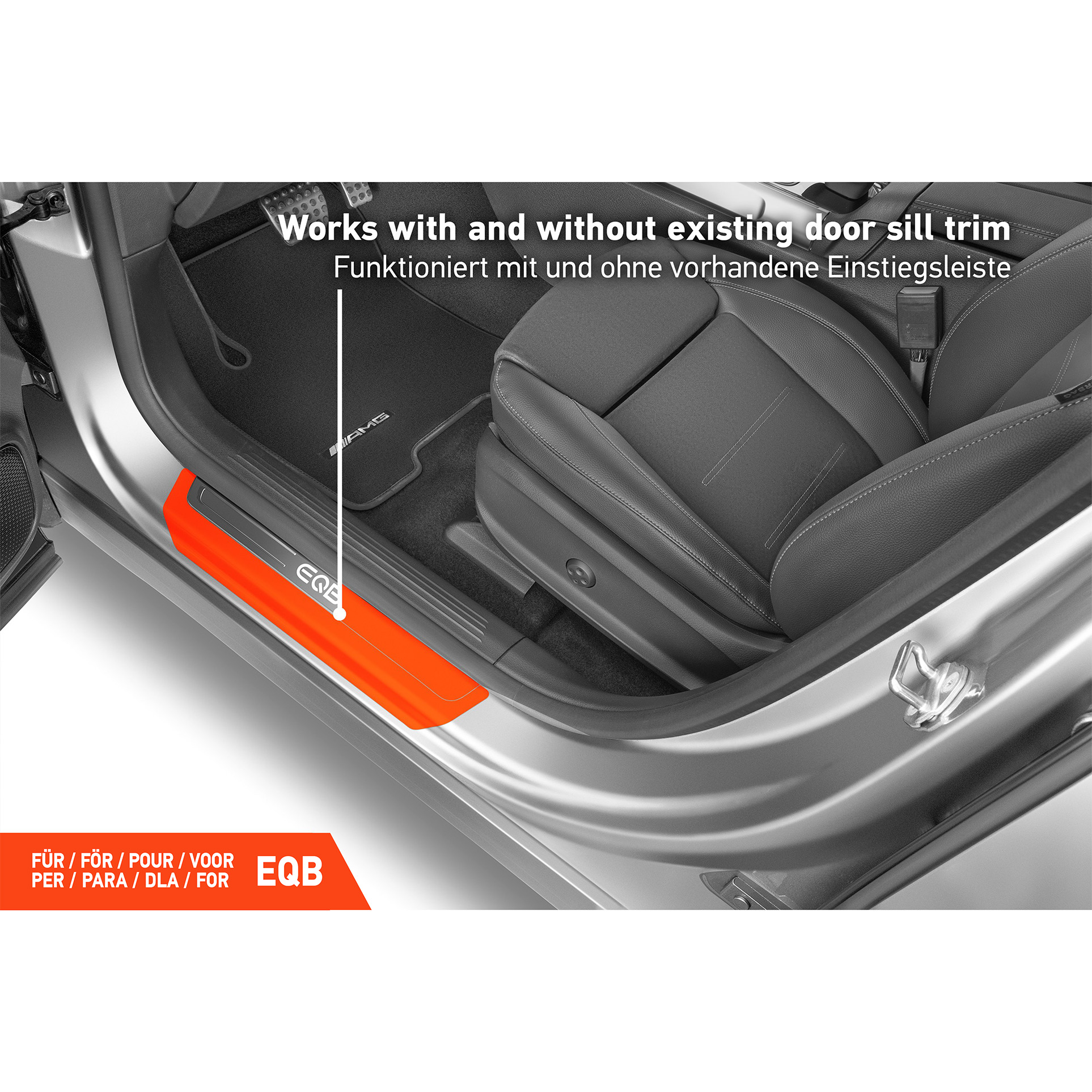 Einstiegsleisten Schutz für Mercedes Benz EQB X243 I 2021 - 2026 im 4er Set