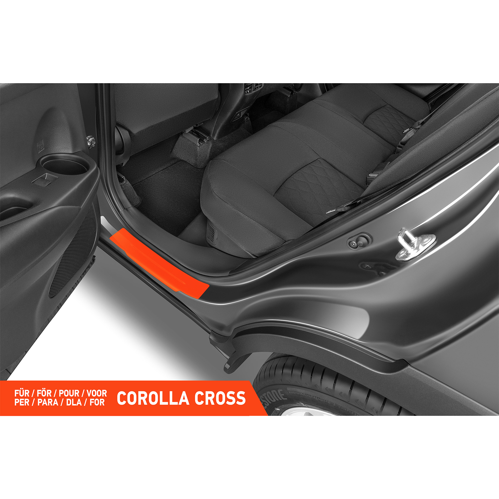 Einstiegsleisten Schutz für Toyota Corolla Cross XG10 I 2022 - 2026 im 4er Set