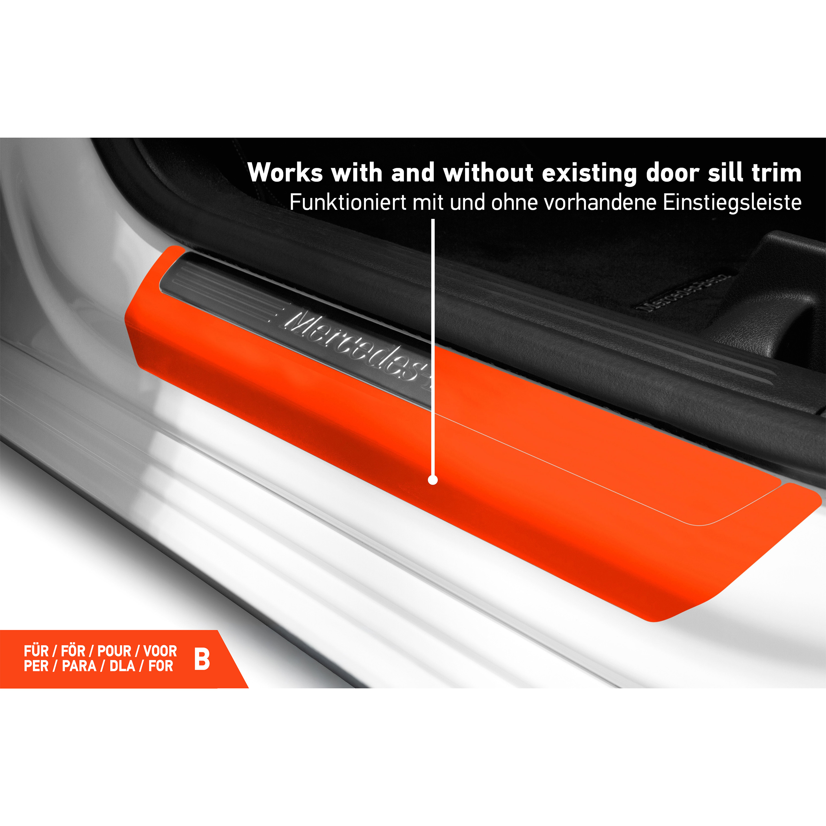 Einstiegsleisten Schutz für Mercedes Benz B-Klasse W247 I 2018 - 2026 im 4er Set