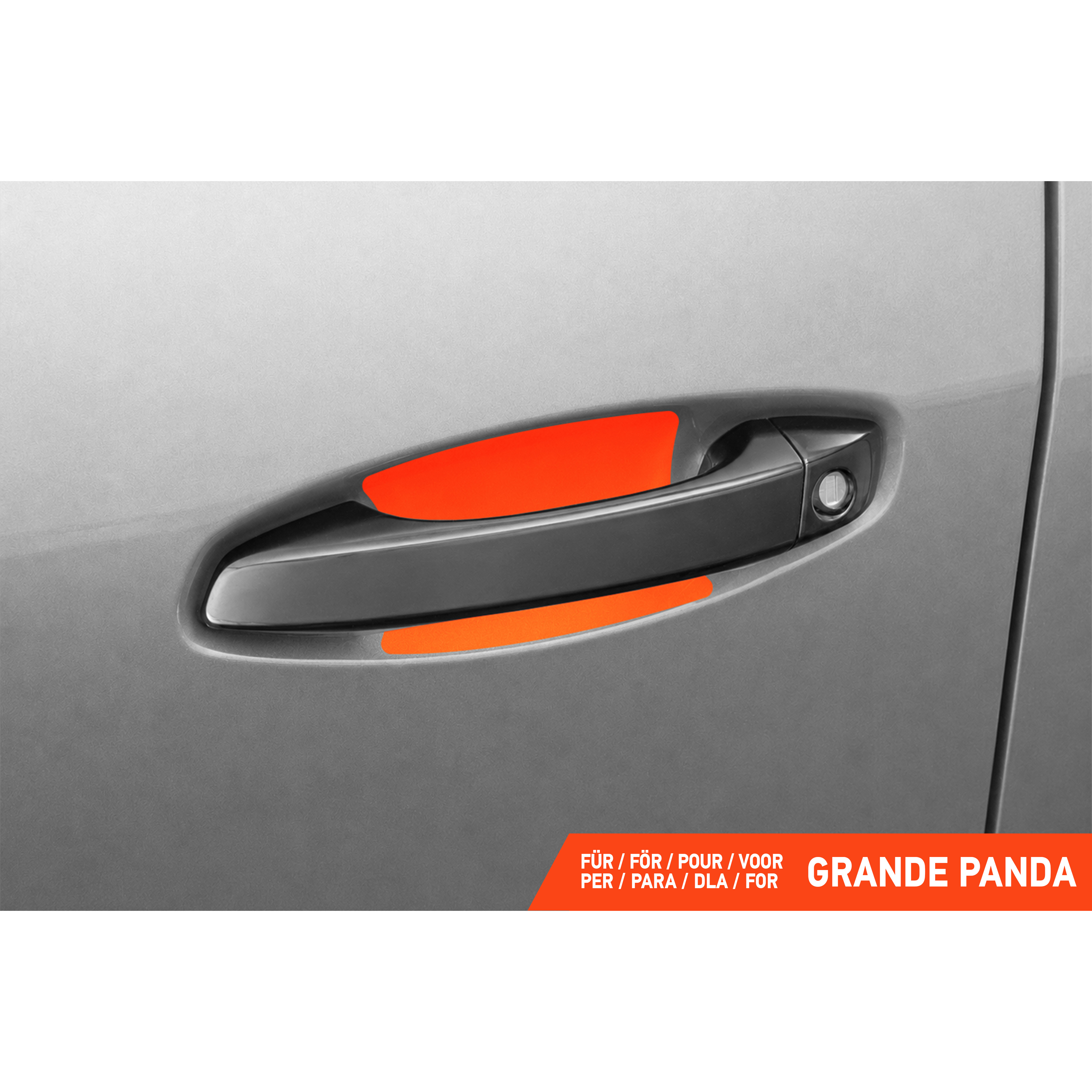 Auto Türgriffmulden Schutzfolie für Fiat Grande Panda I 2025 - 2026 im 4er Set