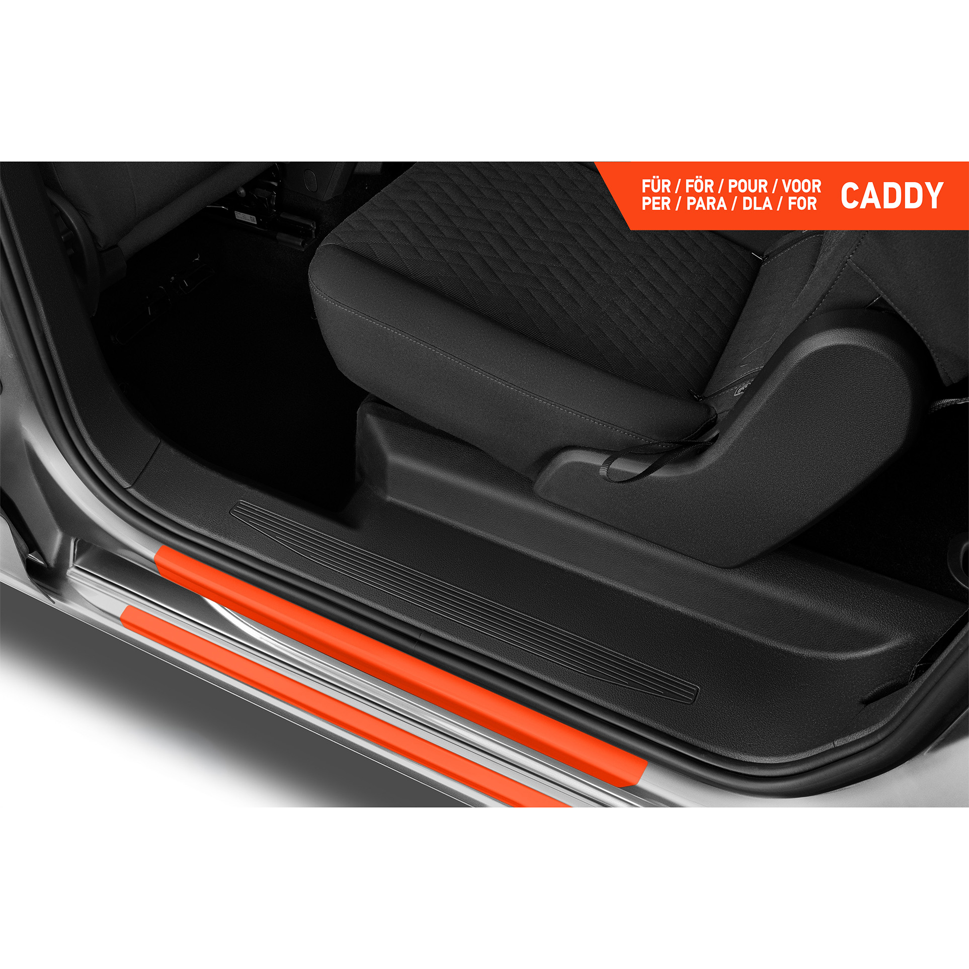 Einstiegsleisten Schutz für VW Caddy 5 (V) SB I 2020 - 2026 im 6er Set