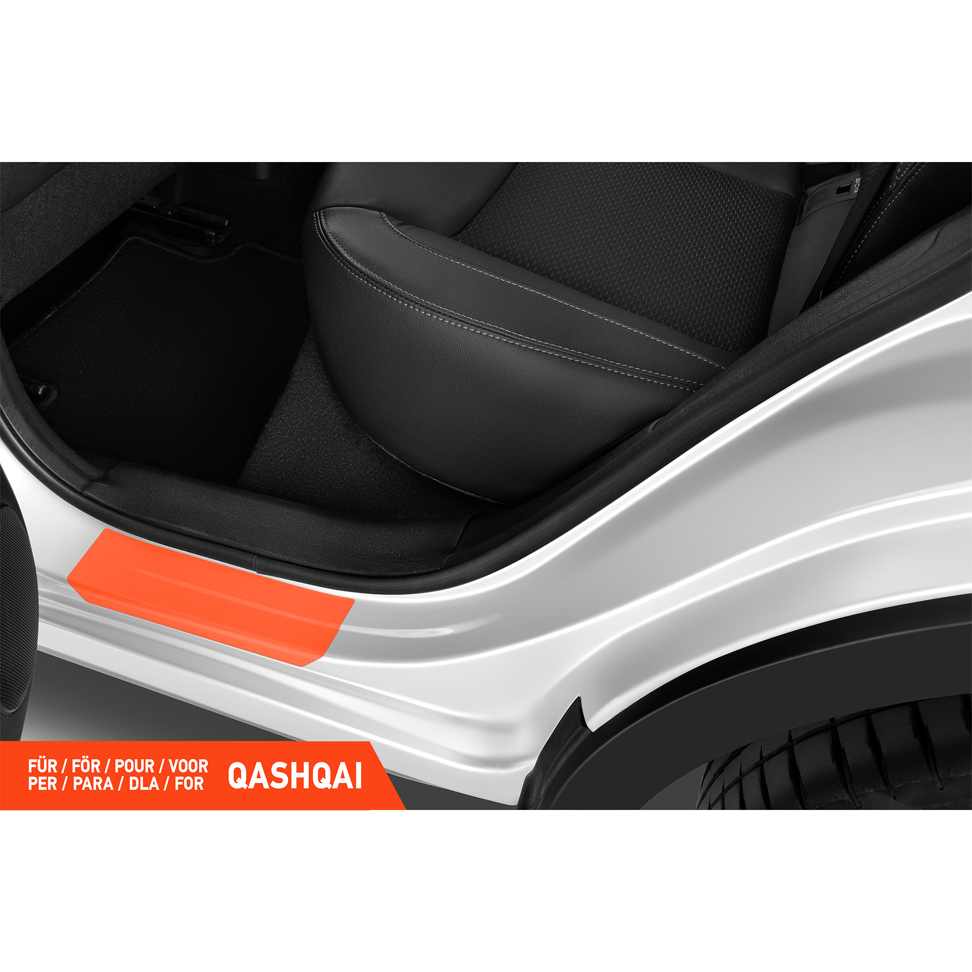 Einstiegsleisten Schutz für Nissan Qashqai 2 (II) J11 I 2017 - 2021 im 4er Set