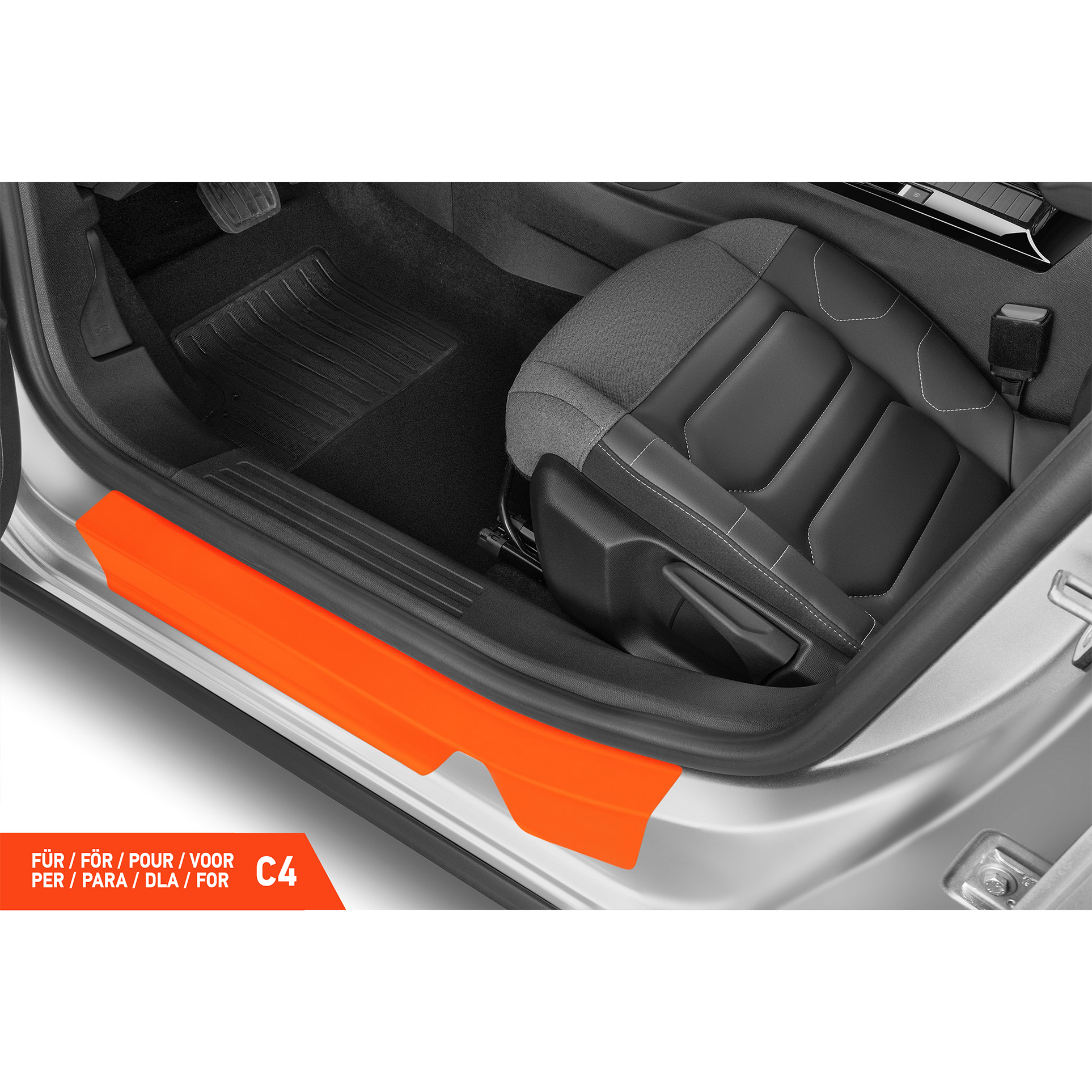 Einstiegsleisten Schutz für Citroën C4 3 (III) I 2020 - 2026 im 4er Set